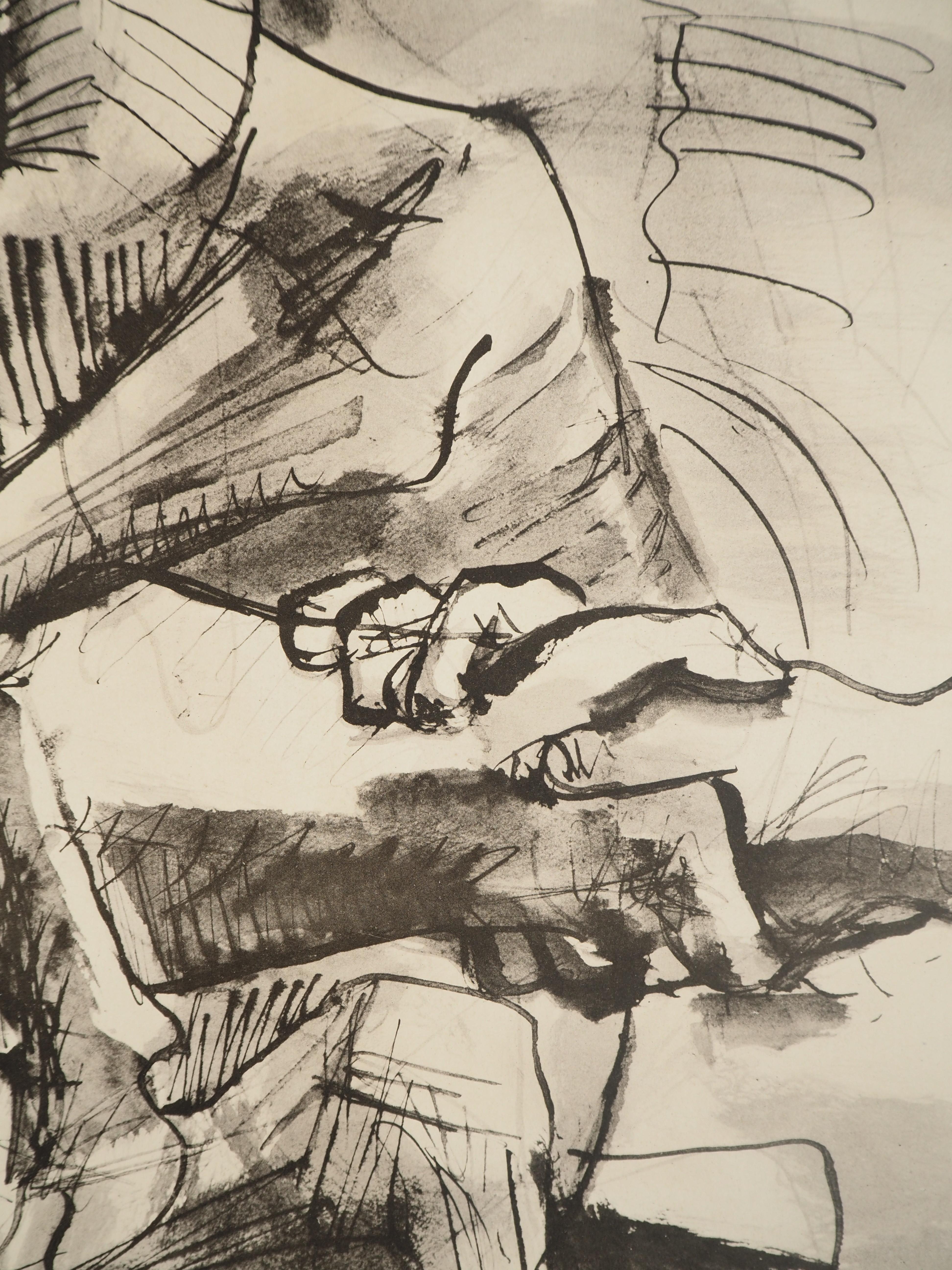 Pablo Picasso (1881-1973)
El hombre de la cabra, 1967

Litografía con plantilla a partir de una acuarela (taller Jacomet)
No firmado 
Edición limitada de 500 ejemplares sin numerar
Sobre vitela 108,5 x 41 cm (c. 42,5 x 16,1 in)

INFORMACIÓN : Esta