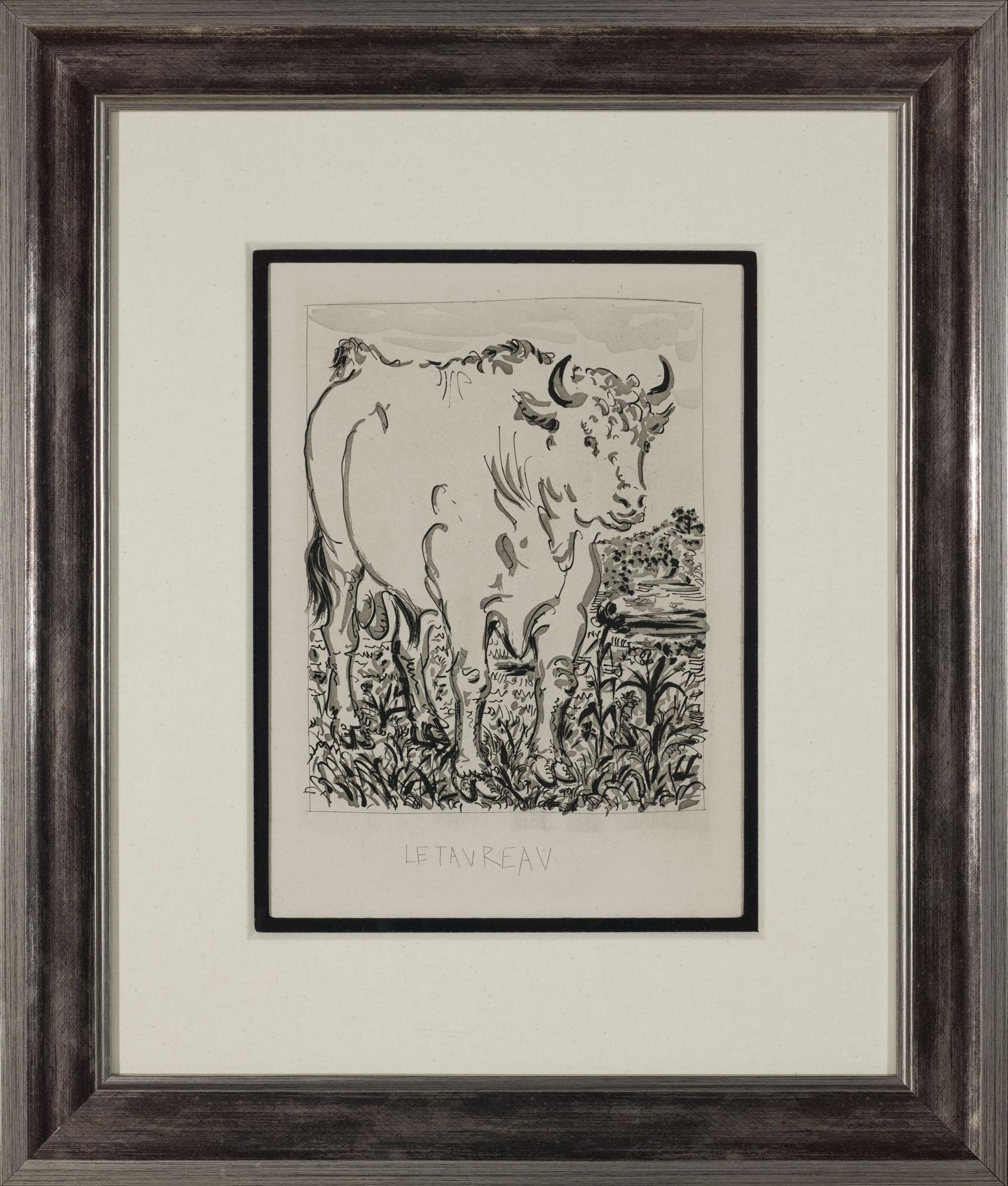The Ox, 1942 (Histoire Naturelle - Textes de Buffon, B.330) (Moderne), Print, von Pablo Picasso