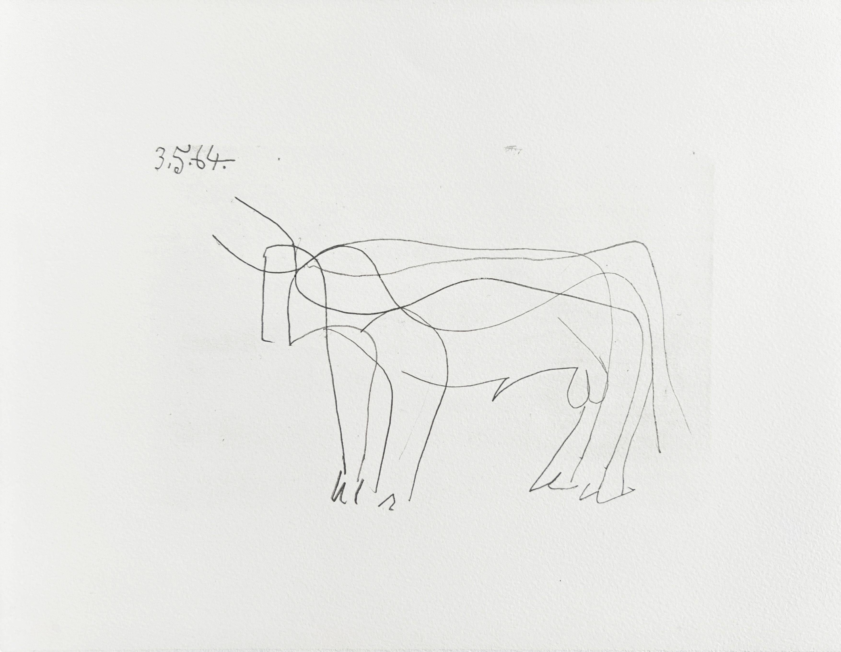 The Taste of Happiness, Planche III - Modern Art by Pablo Picasso