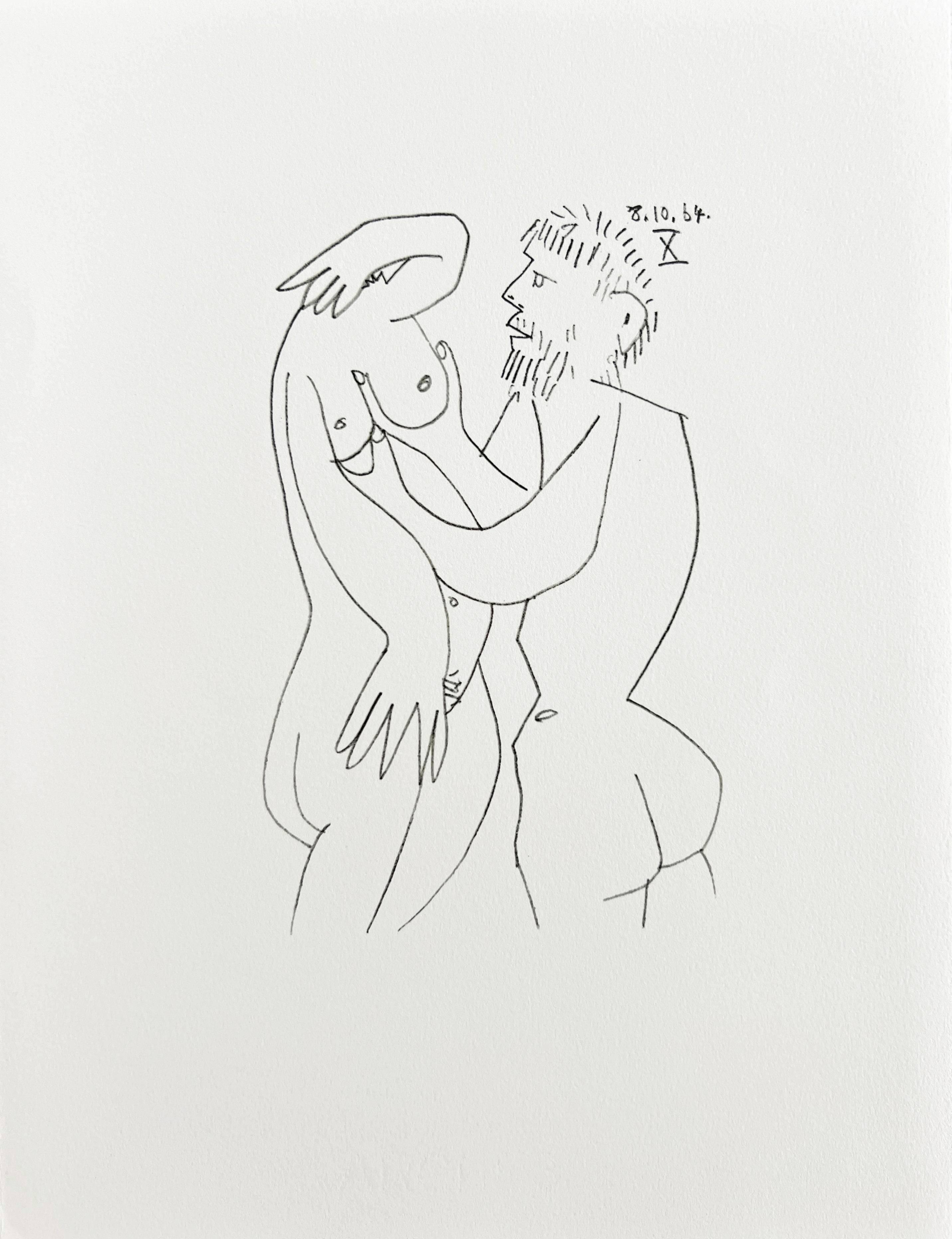 The Taste of Happiness, Pflanzgefäß LVI – Print von Pablo Picasso