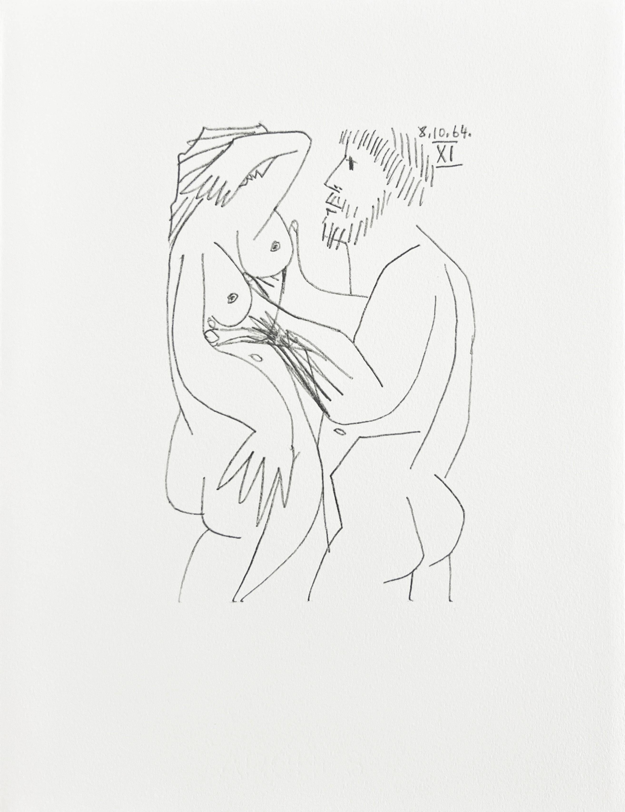 The Taste of Happiness, Pflanzgefäß LVIII – Print von Pablo Picasso