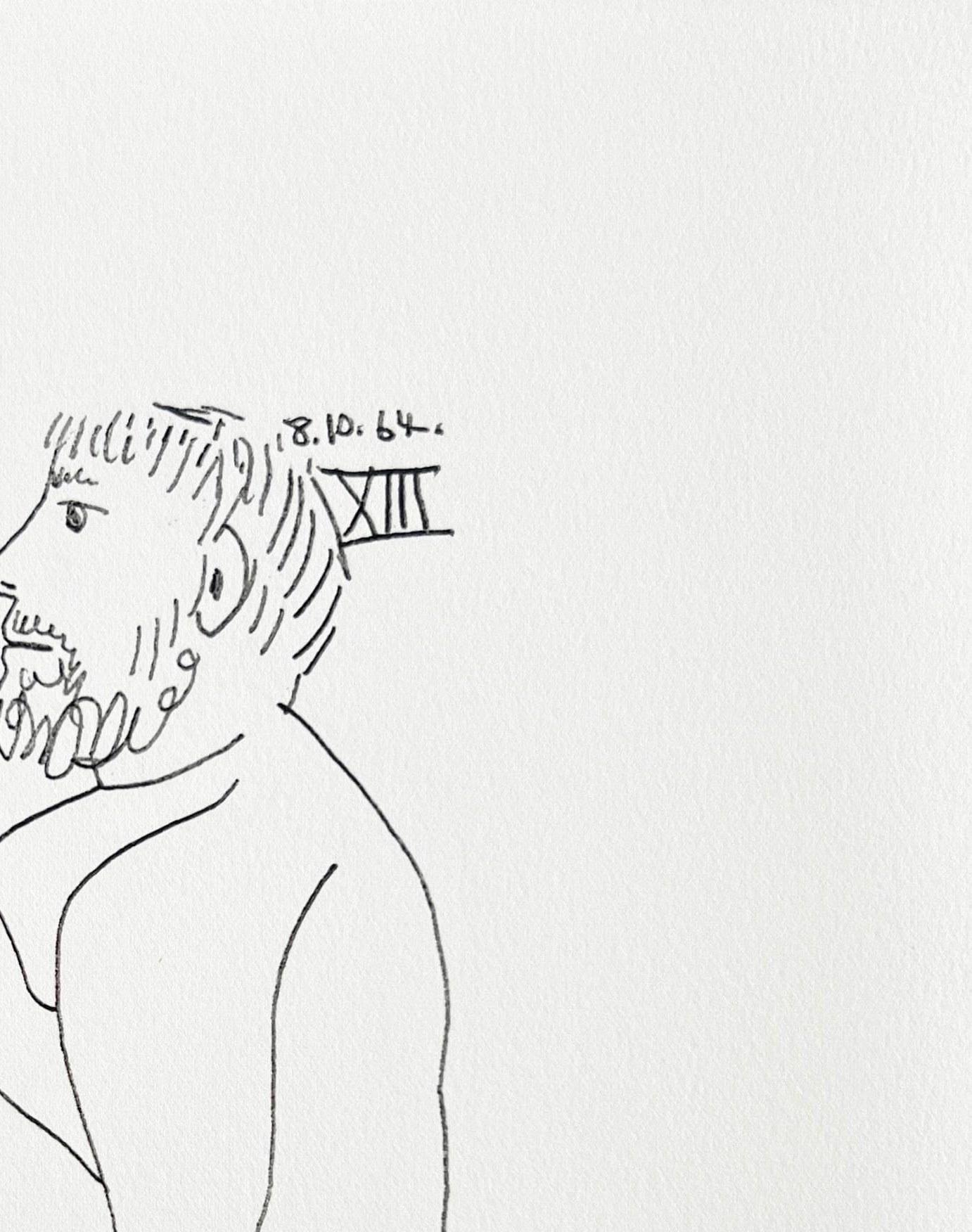 The Taste of Happiness, Planche LXI (Grau), Print, von Pablo Picasso