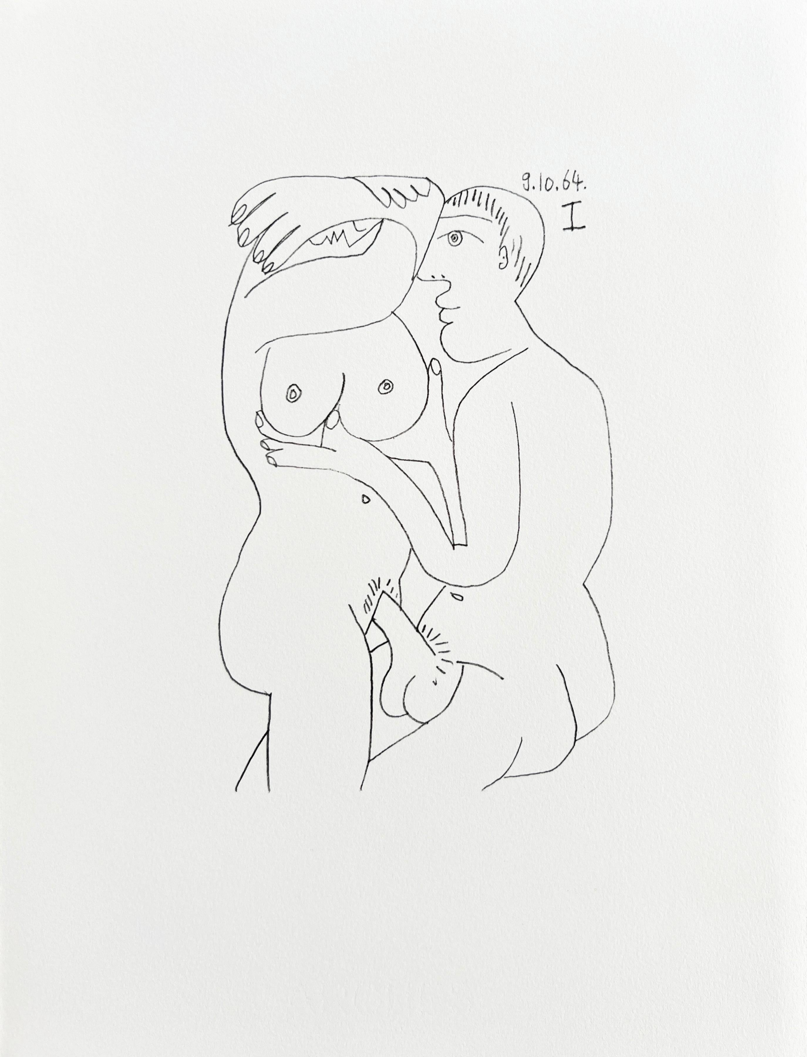 The Taste of Happiness, Pflanzgefäß LXIV – Print von Pablo Picasso