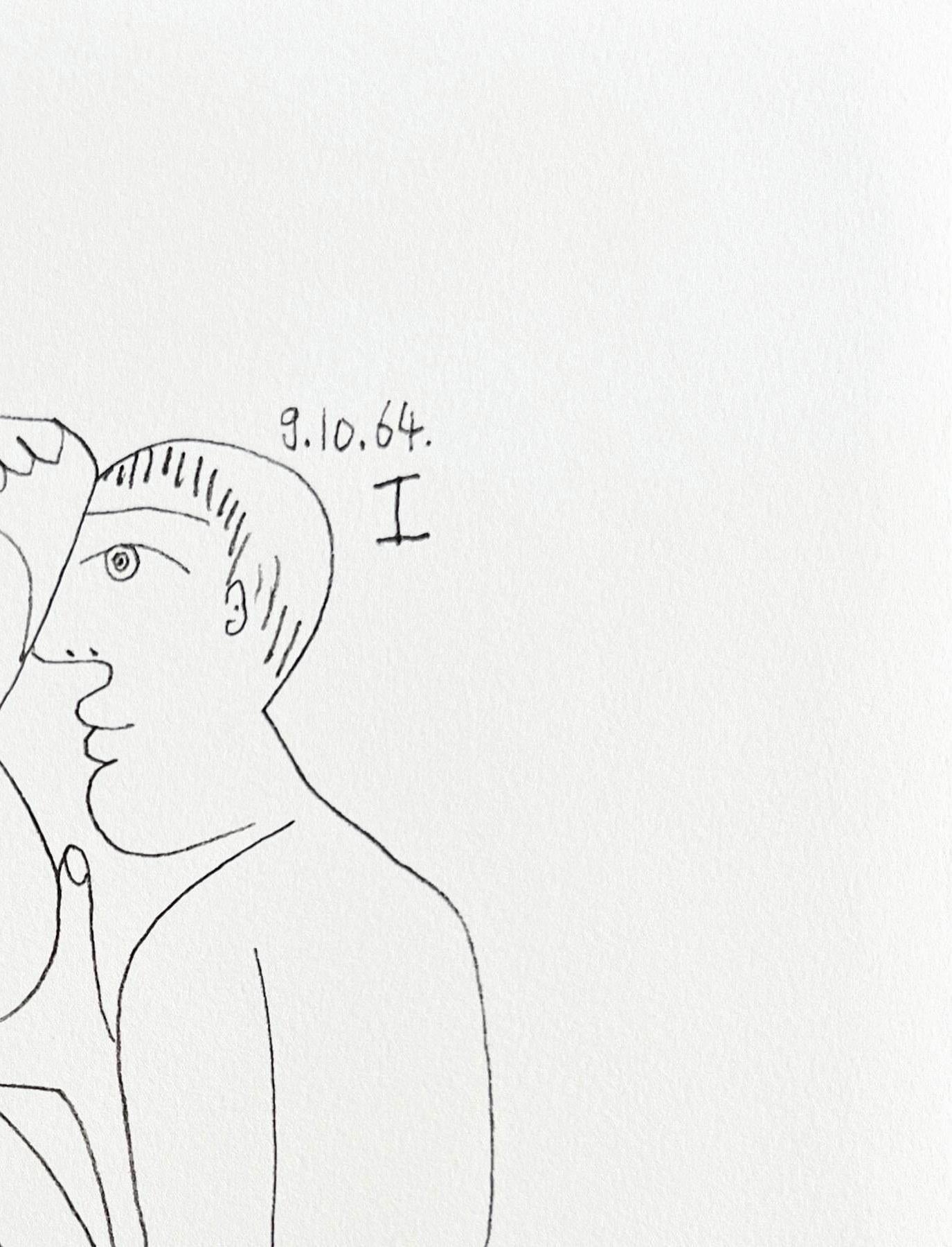 The Taste of Happiness, Pflanzgefäß LXIV (Grau), Print, von Pablo Picasso