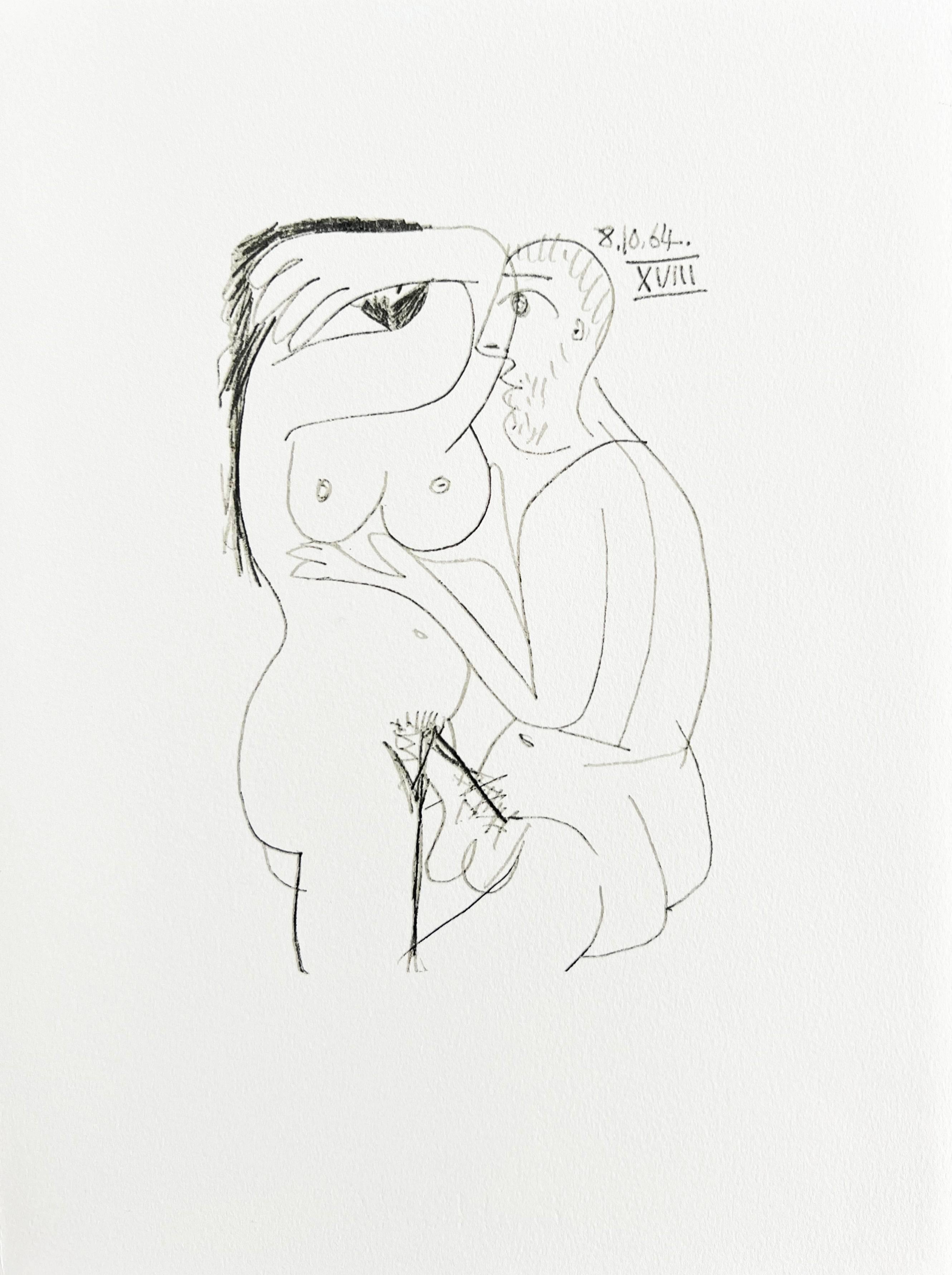 The Taste of Happiness, Planche LXVI - Modern Art by Pablo Picasso