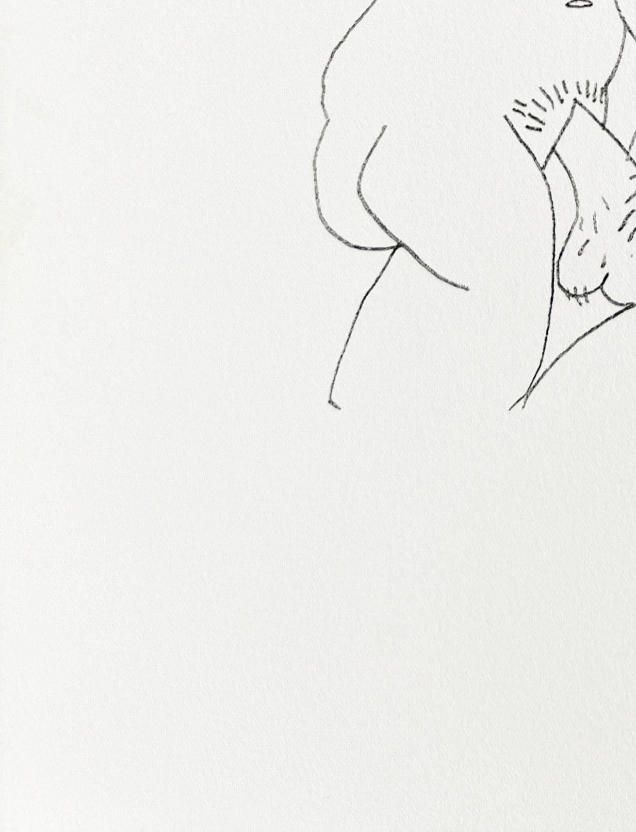 Pablo Picasso (1881-1973) - The Taste of Happiness, Planche LXVII

Lithograph from 1970.

An unsigned and unnumbered edition of 666.

Dimensions of sheet: 32.5 x 25 cm

Dimensions in frame: 53.2 x 43.2 cm

Publisher: Éditions Cercle d'Art,