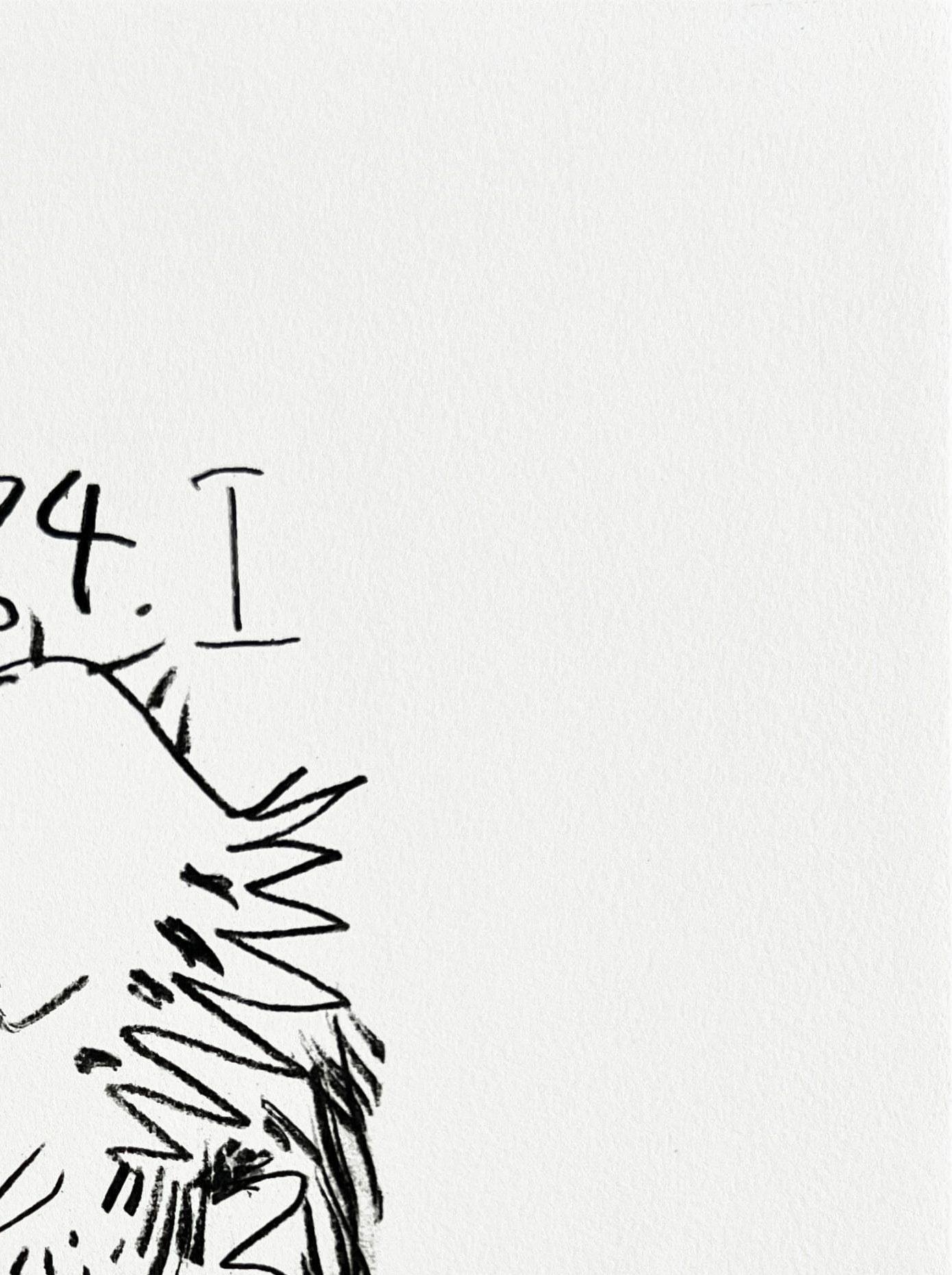 Le goût du bonheur, Planche XLII - Gris Print par Pablo Picasso