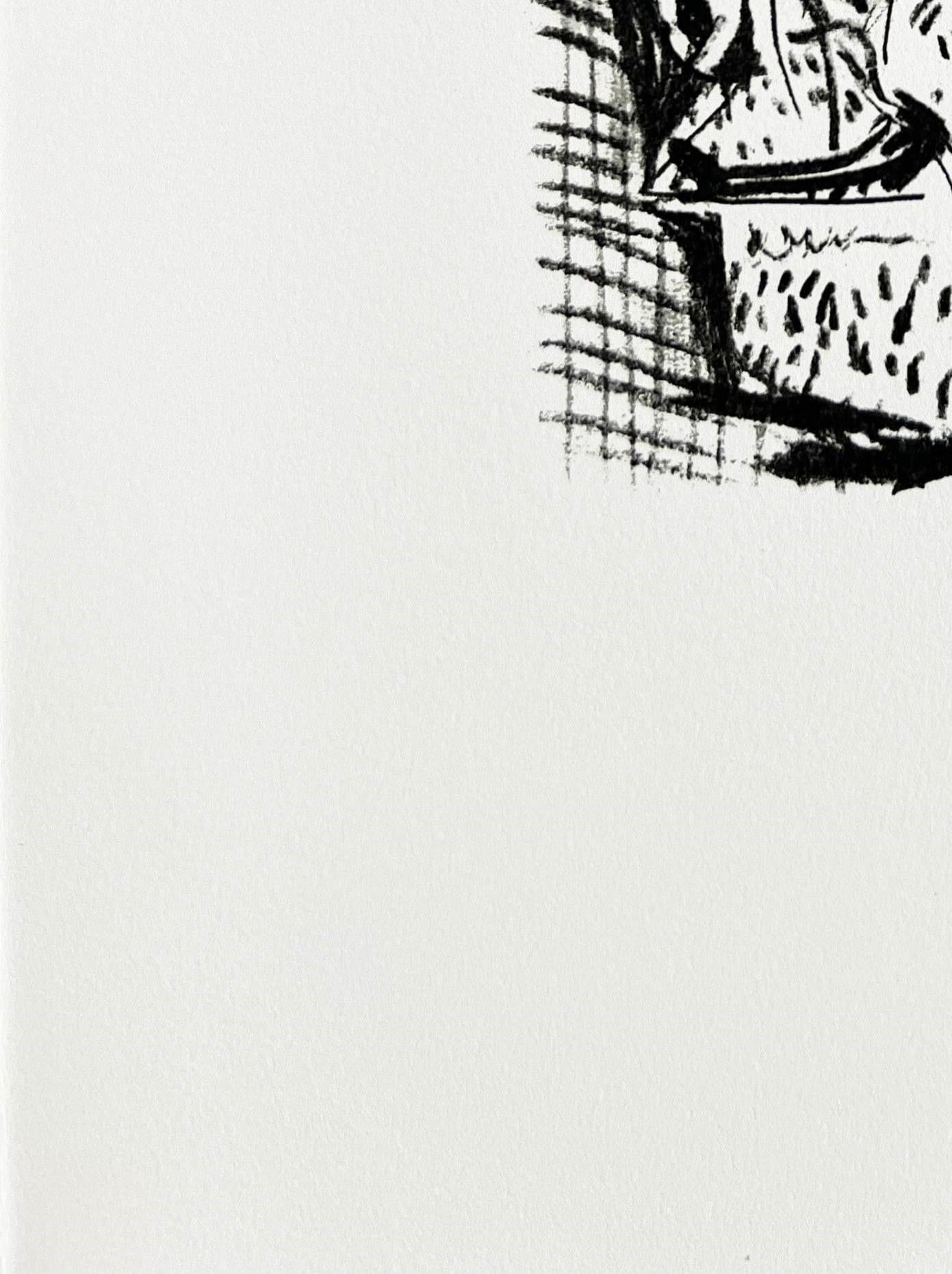 Pablo Picasso (1881-1973) - Le goût du bonheur, Planche XLII

Lithographie de 1970.

Édition non signée et non numérotée de 666 exemplaires.

Dimensions de la feuille : 32,5 x 25 cm

Dimensions dans le cadre : 53,2 x 43,2 cm

Éditeur : Éditions