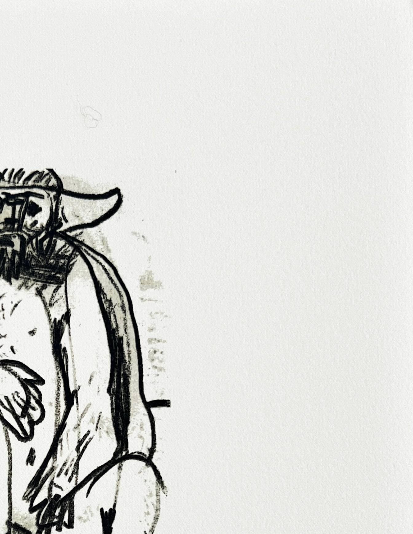 The Taste of Happiness, Planche XLV - Gray Print by Pablo Picasso