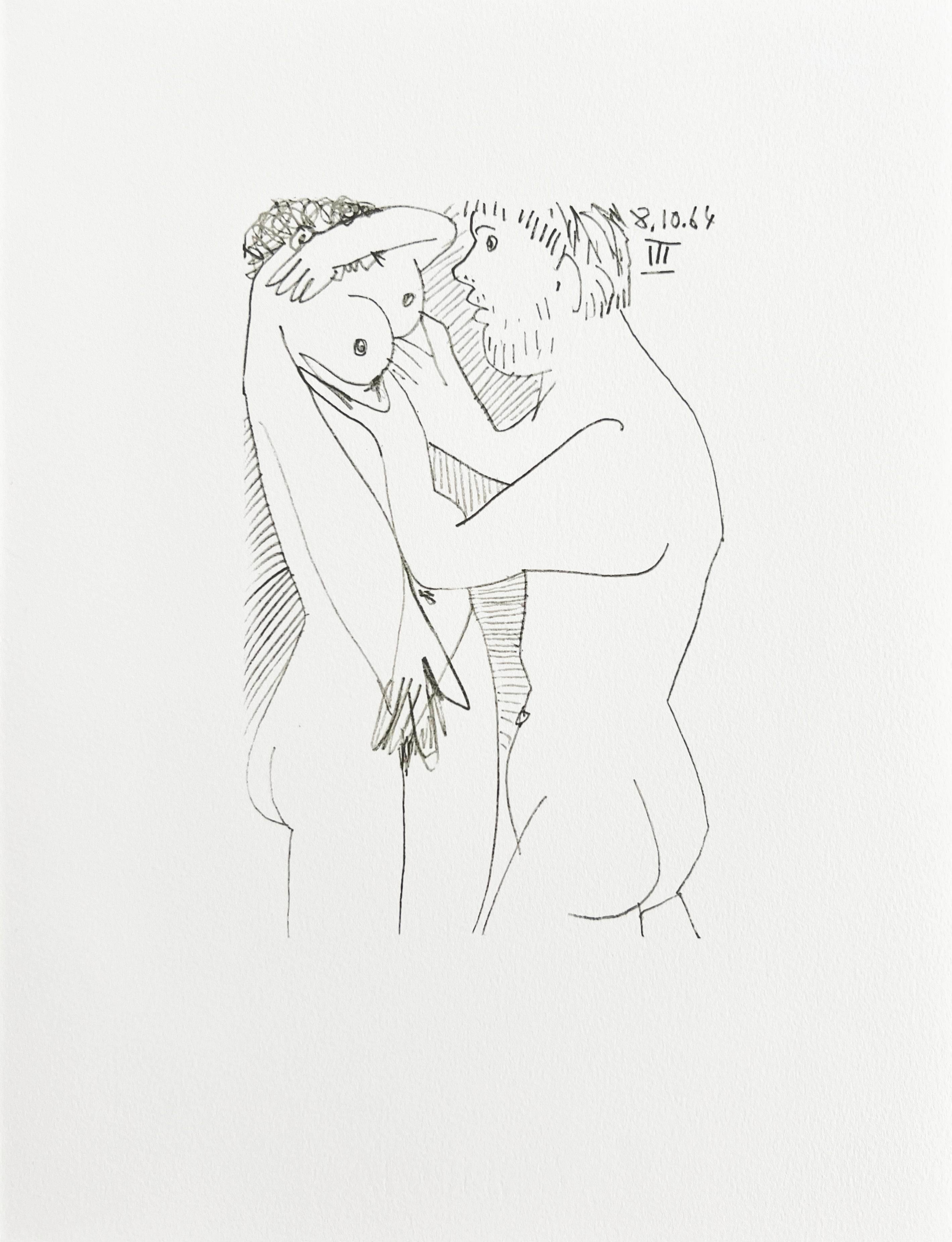 The Taste of Happiness, Planche XLVIII - Print by Pablo Picasso