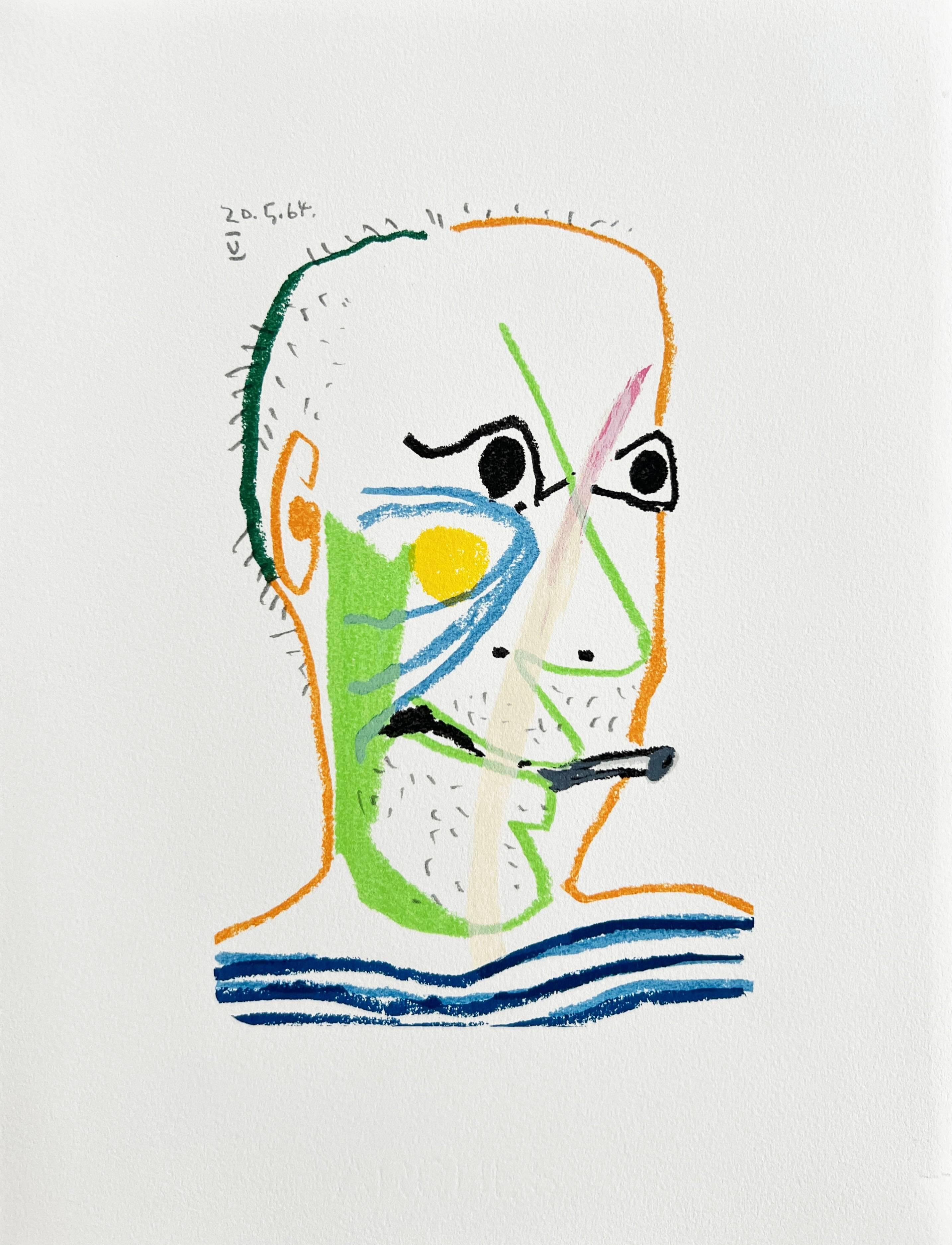 The Taste of Happiness, Planche XX - Modern Art by Pablo Picasso