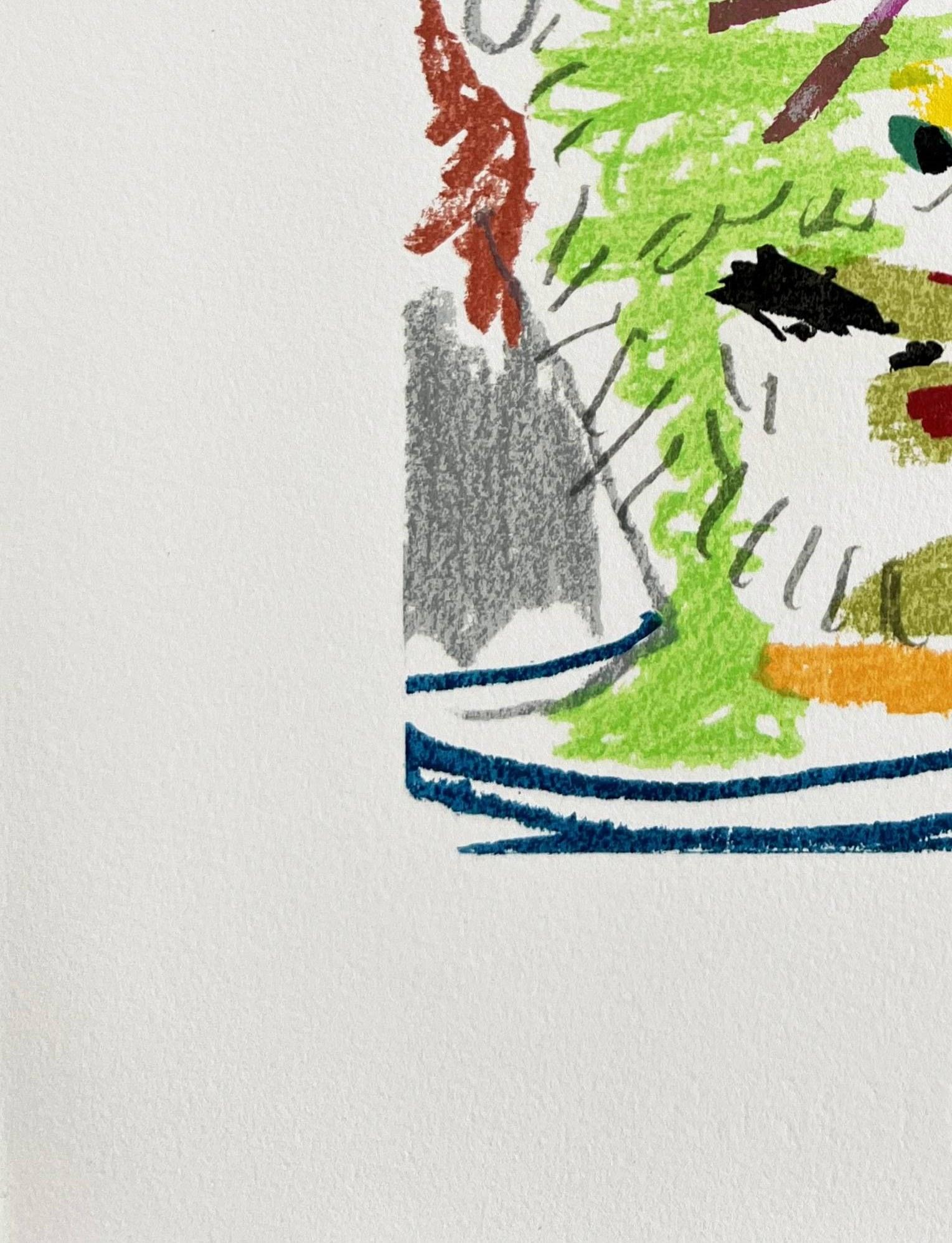 The Taste of Happiness, Planche XXII - Gray Print by Pablo Picasso