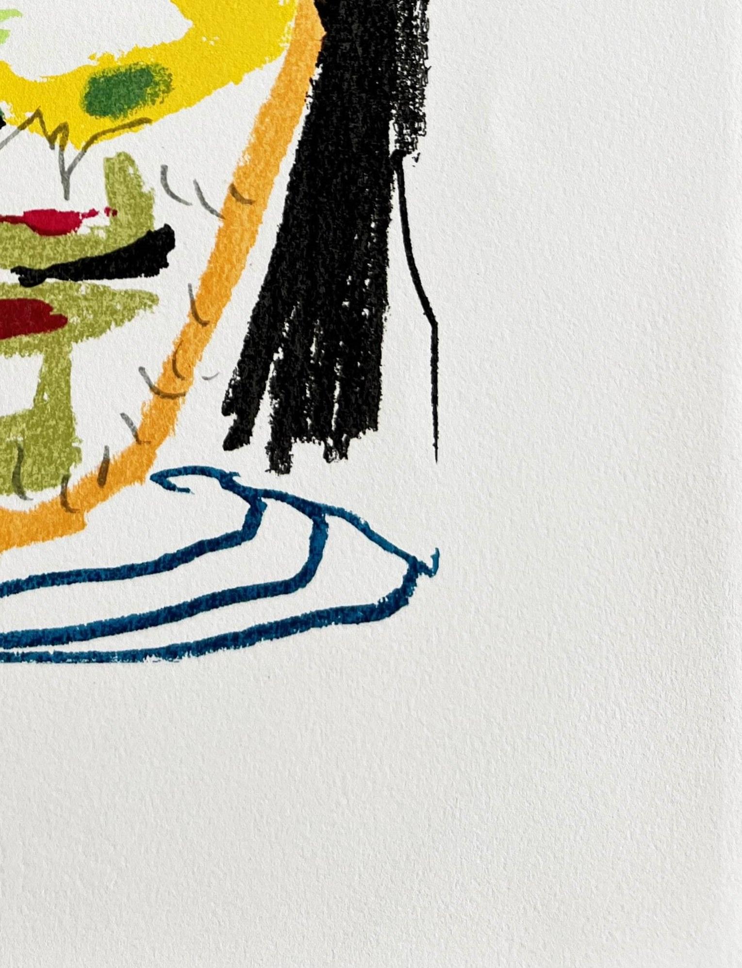 Pablo Picasso (1881-1973) - The Taste of Happiness, Planche XXII

Lithograph from 1970.

An unsigned and unnumbered edition of 666.

Dimensions of sheet: 32.5 x 25 cm

Dimensions in frame: 53.2 x 43.2 cm

Publisher: Éditions Cercle d'Art,