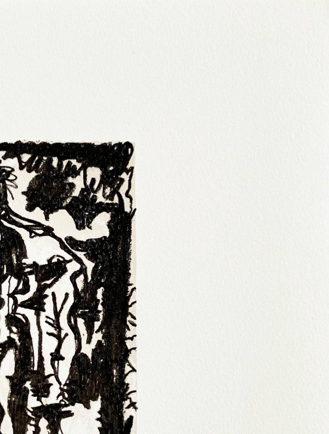 The Taste of Happiness, Planche XXIX - Gray Print by Pablo Picasso