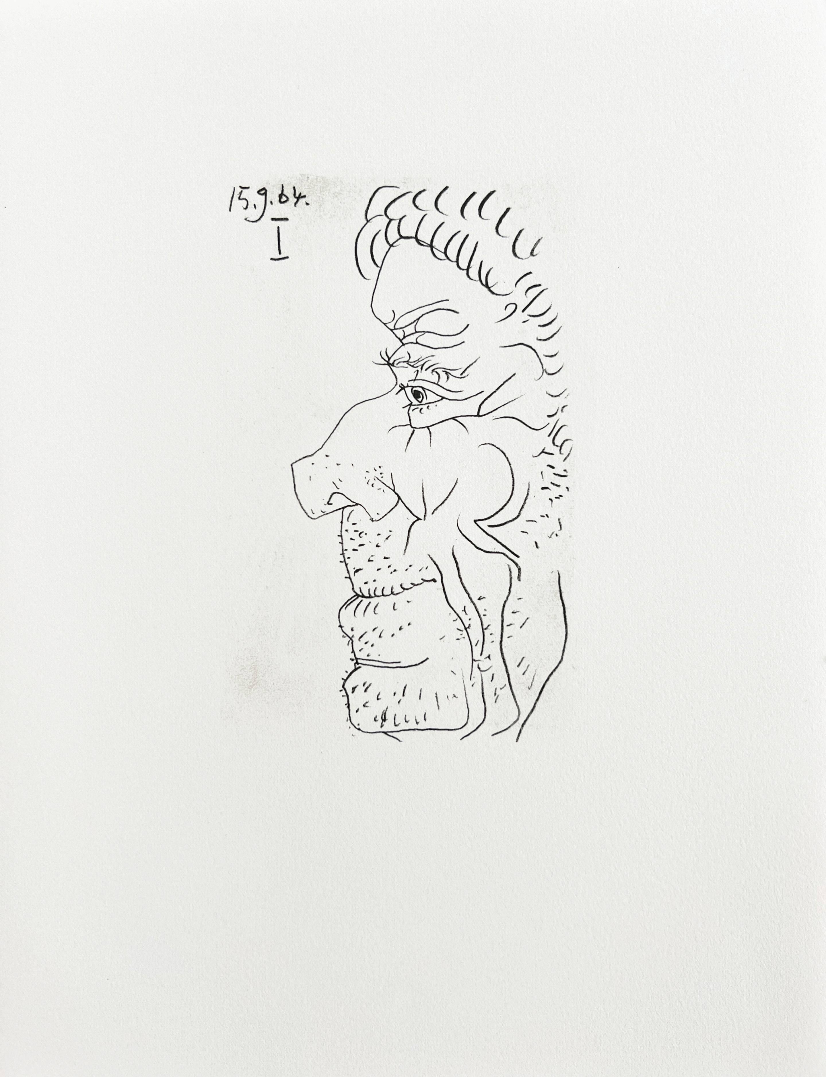 The Taste of Happiness, Planche XXVII - Print by Pablo Picasso