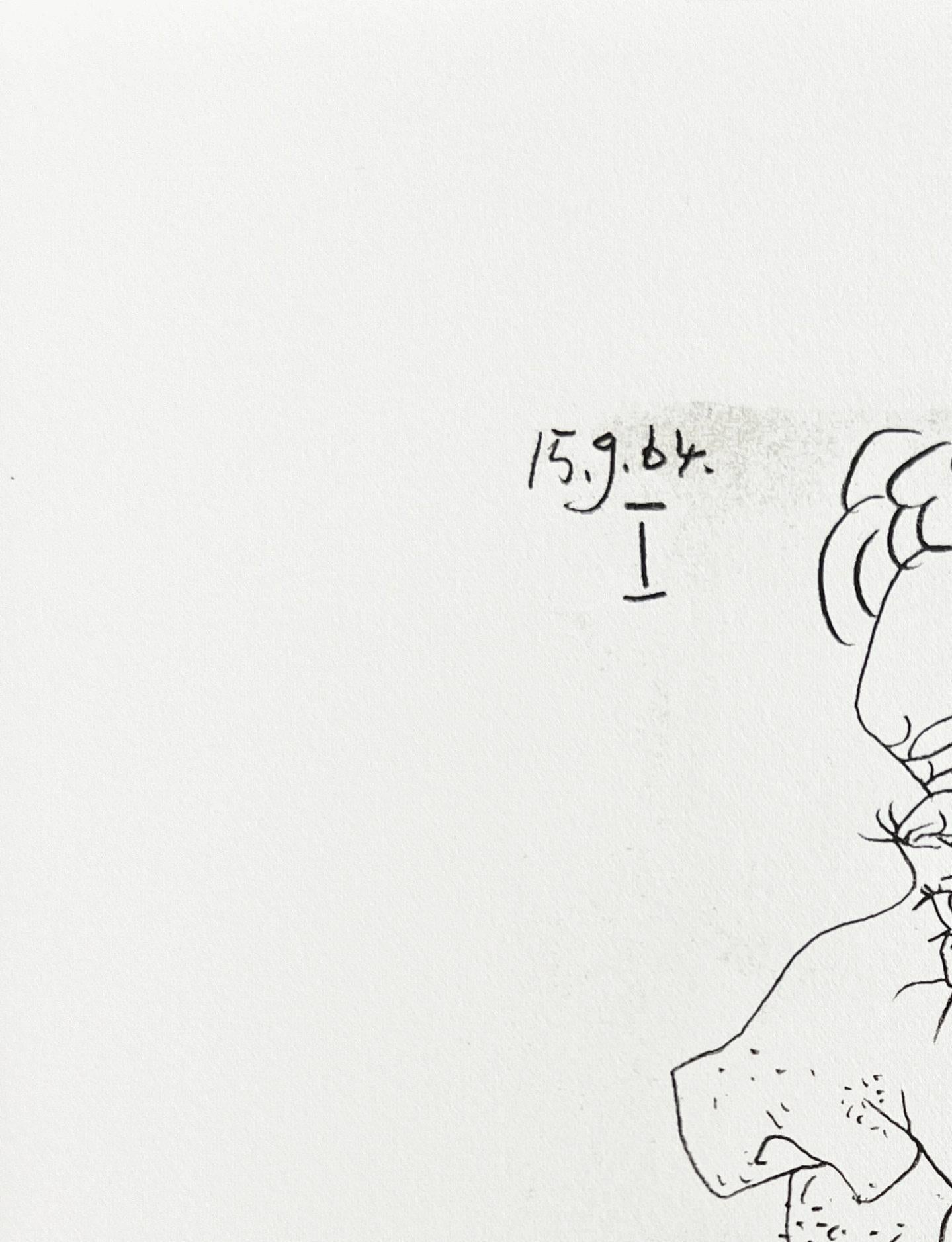The Taste of Happiness, Planche XXVII - Modern Print by Pablo Picasso
