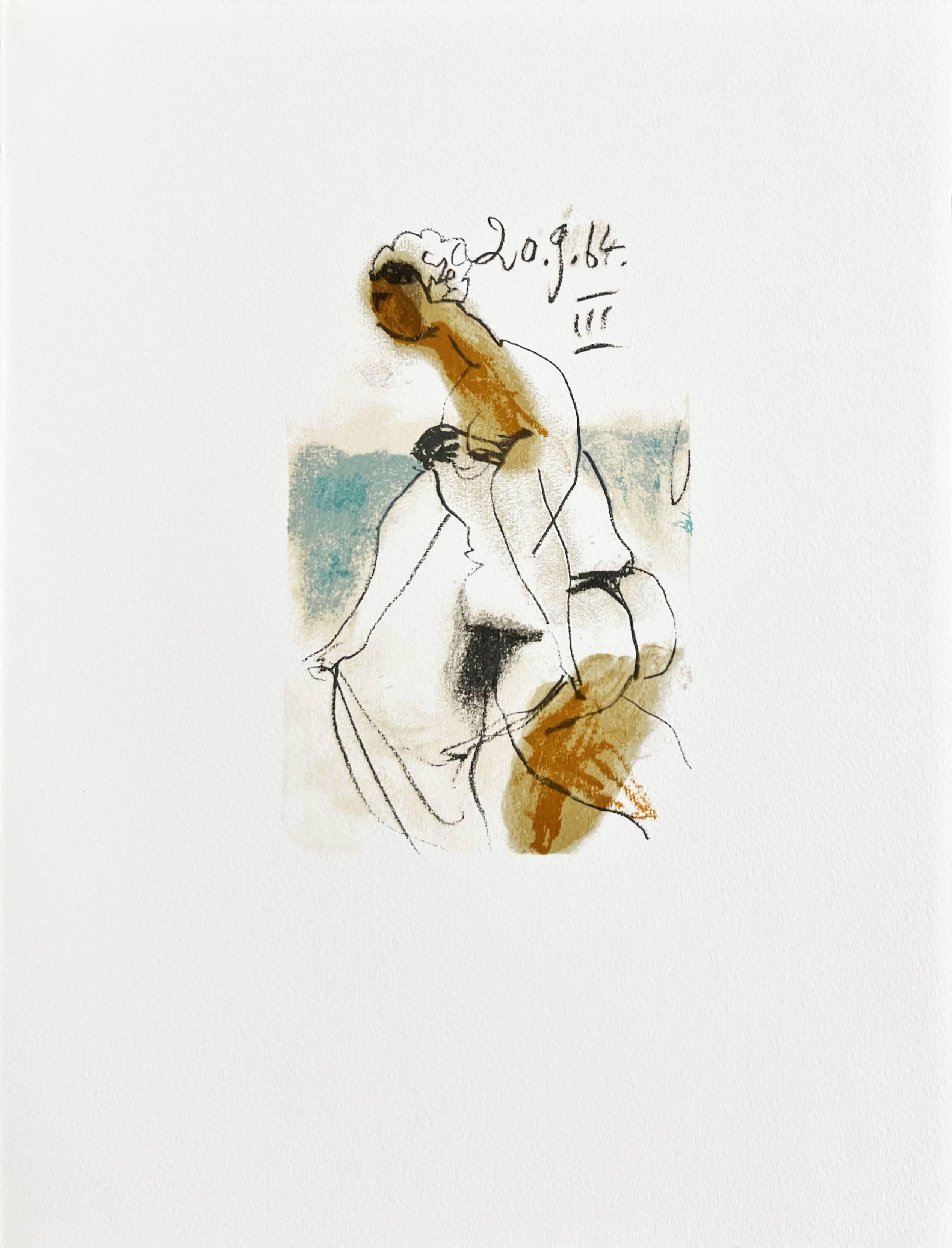Il gusto della felicità, Planche XXX - Print di Pablo Picasso