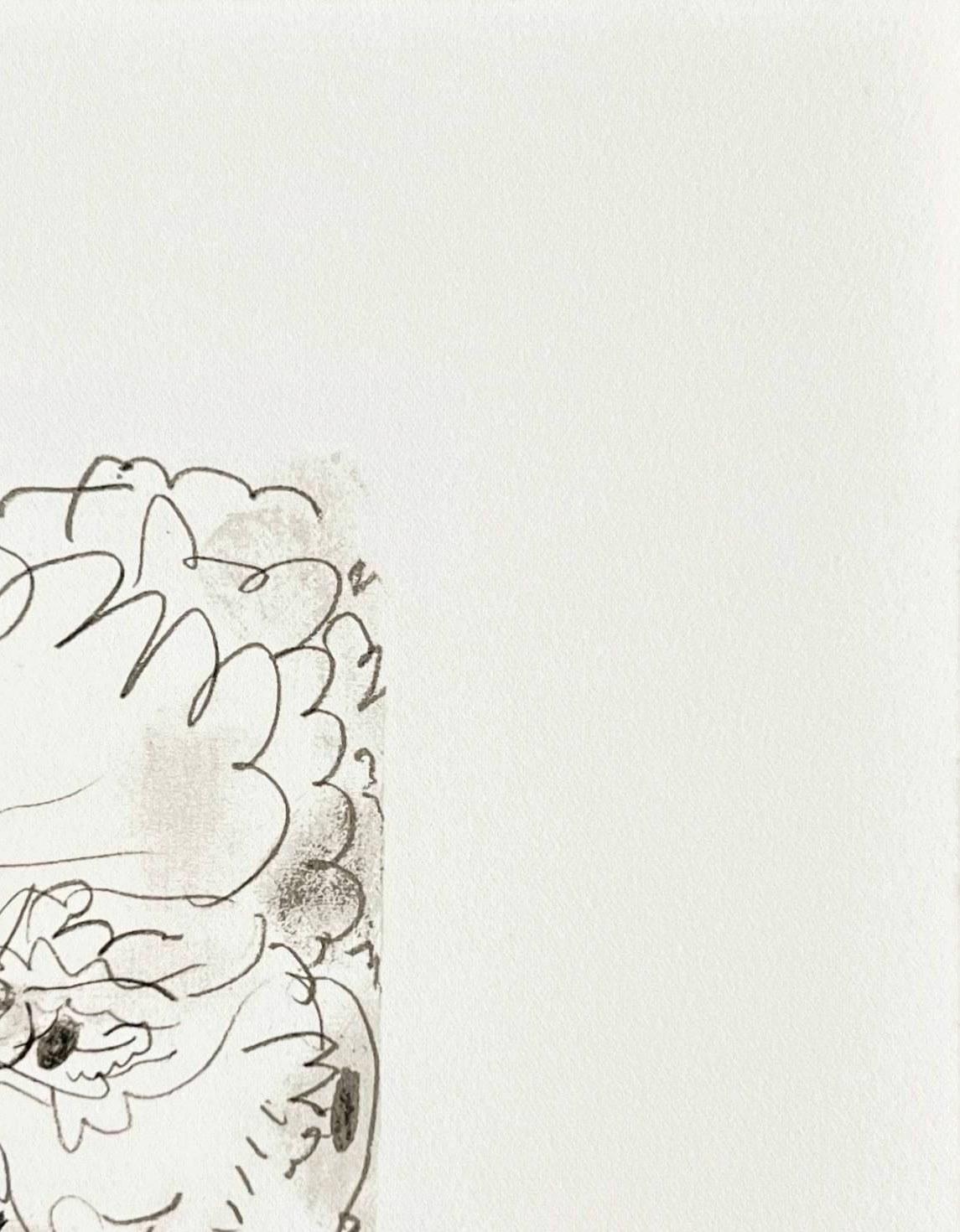 The Taste of Happiness, Planche XXXIII - Gray Print by Pablo Picasso