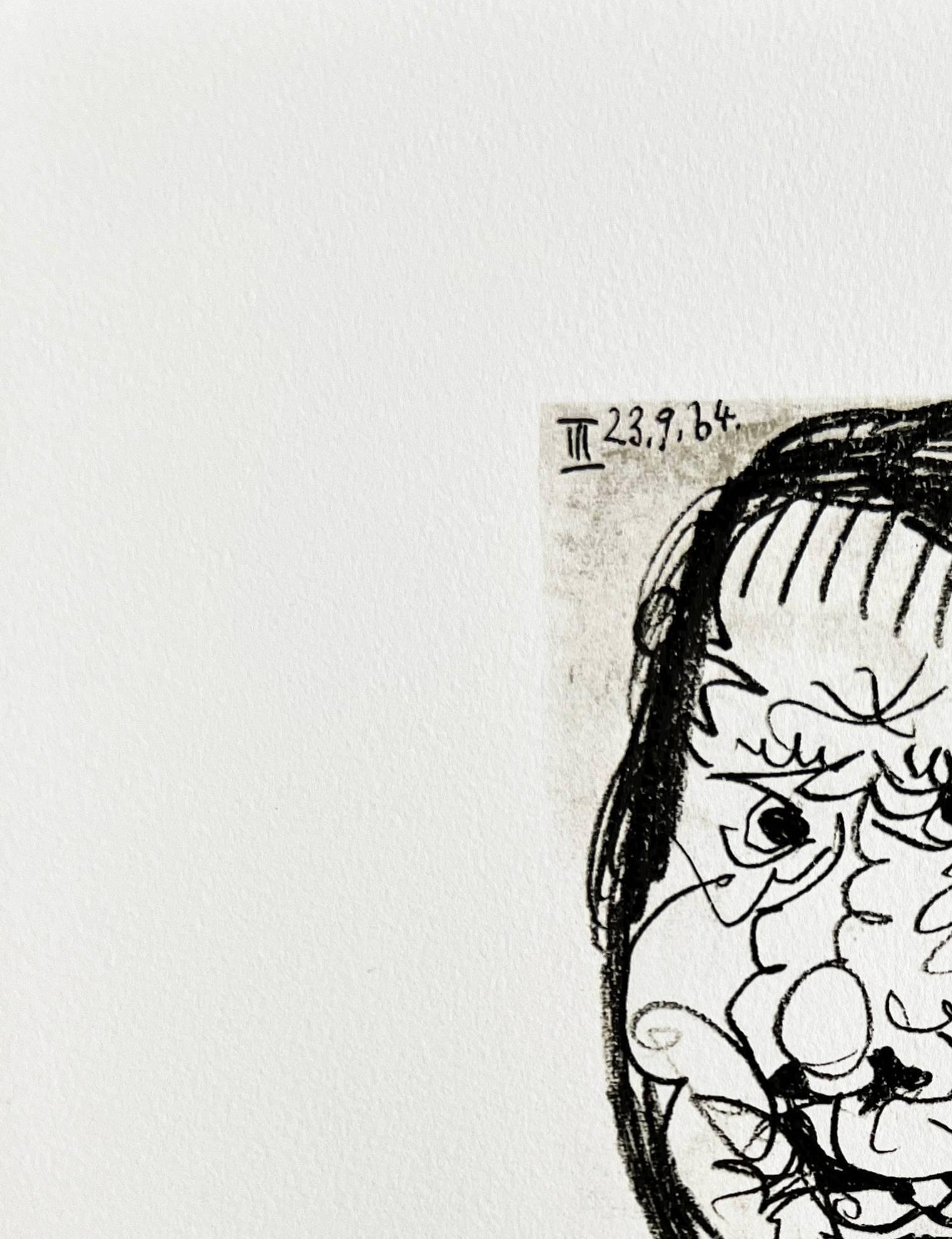 The Taste of Happiness, Planche XXXIV - Modern Print by Pablo Picasso