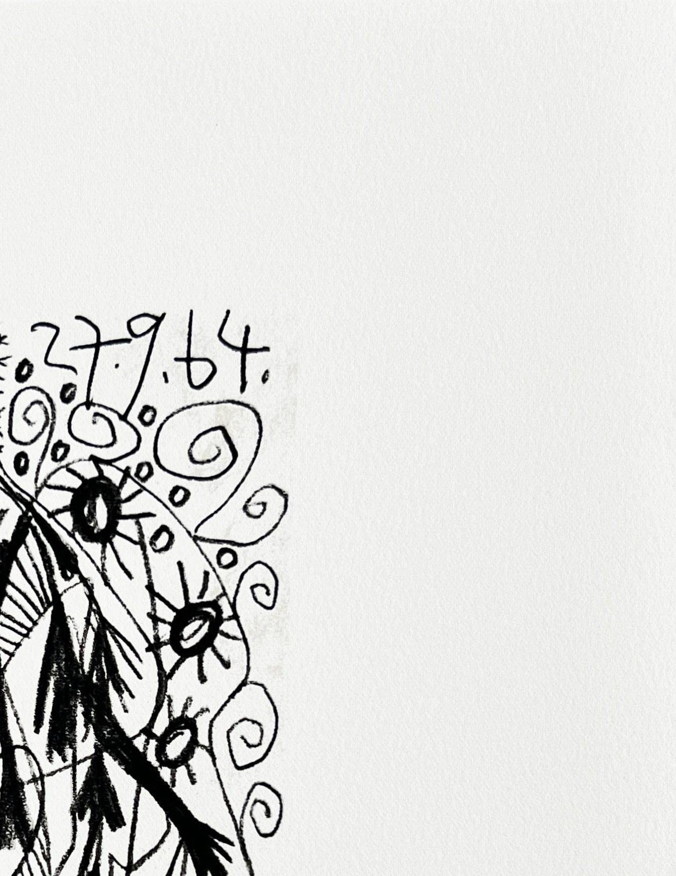 The Taste of Happiness, Planche XXXIX - Gray Print by Pablo Picasso