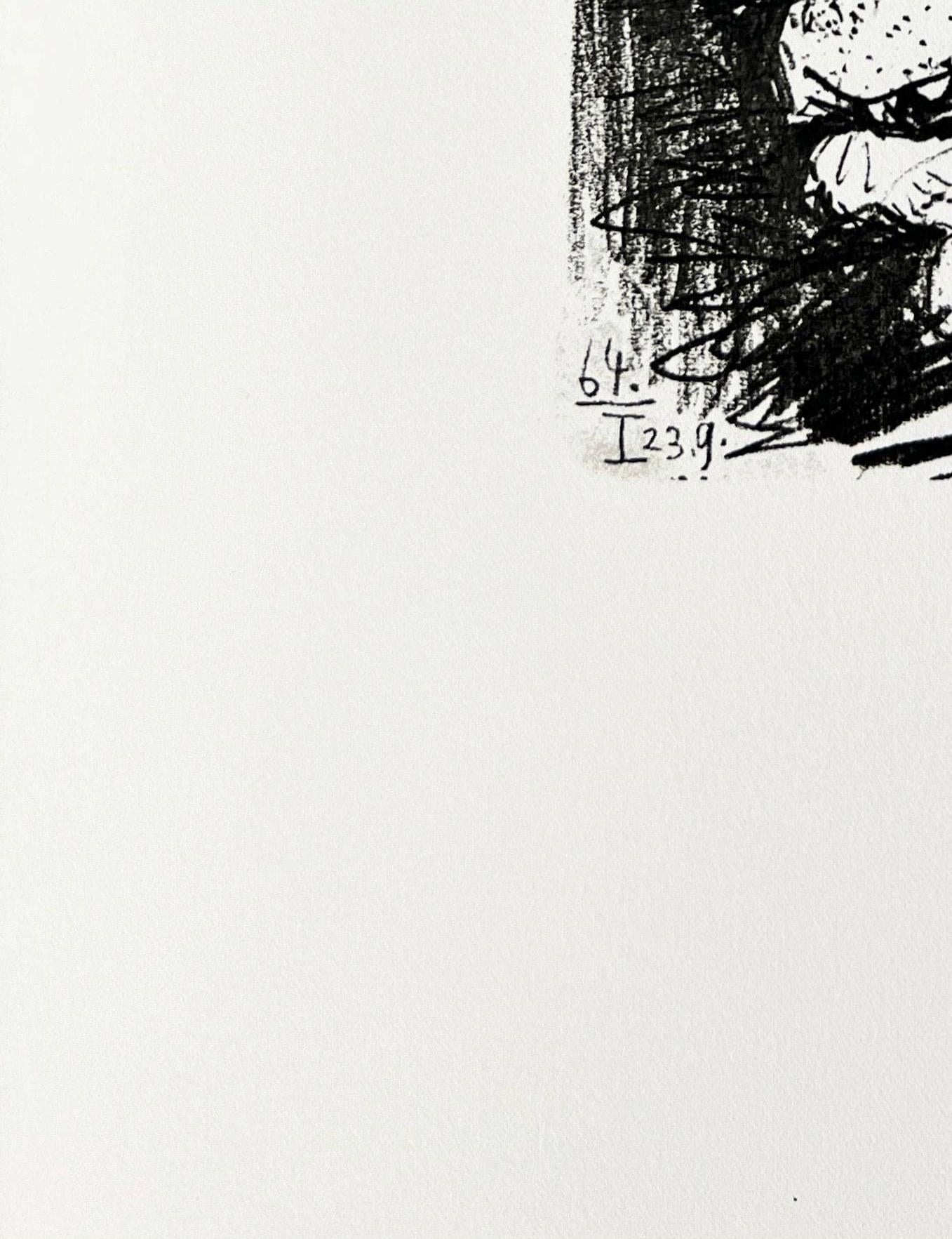 Pablo Picasso (1881-1973) - Il gusto della felicità, Planche XXXV

Litografia del 1970.

Un'edizione non firmata e non numerata di 666 esemplari.

Dimensioni del foglio: 32,5 x 25 cm

Dimensioni in cornice: 53,2 x 43,2 cm

Editore: Éditions Cercle