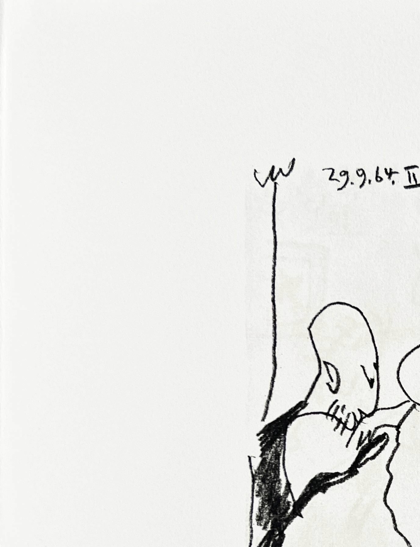 The Taste of Happiness, Planche XXXVIII - Modern Print by Pablo Picasso