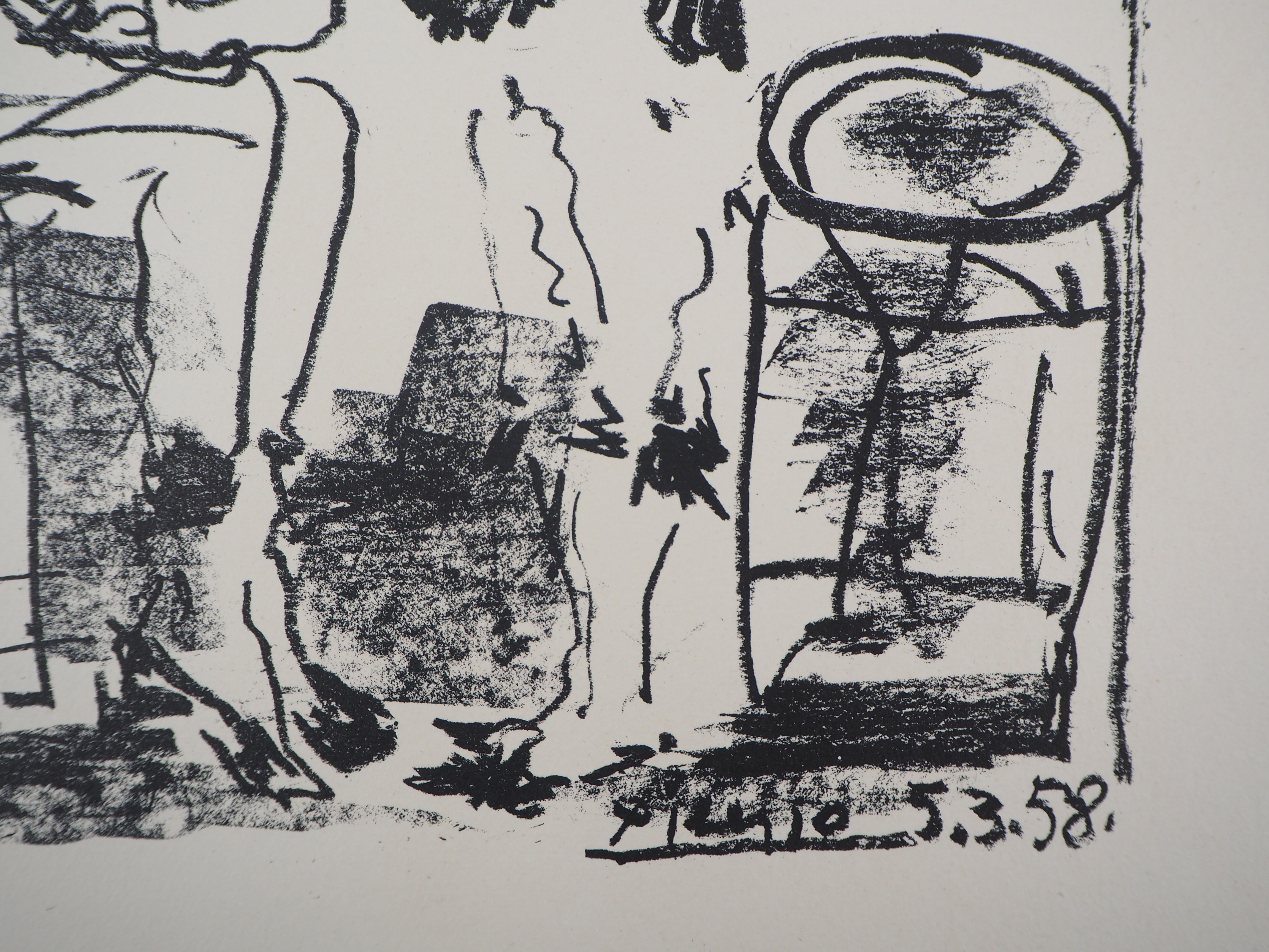 The Tumblers - Original lithograph (Bloch #855 / Mourlot #285) - Print by Pablo Picasso