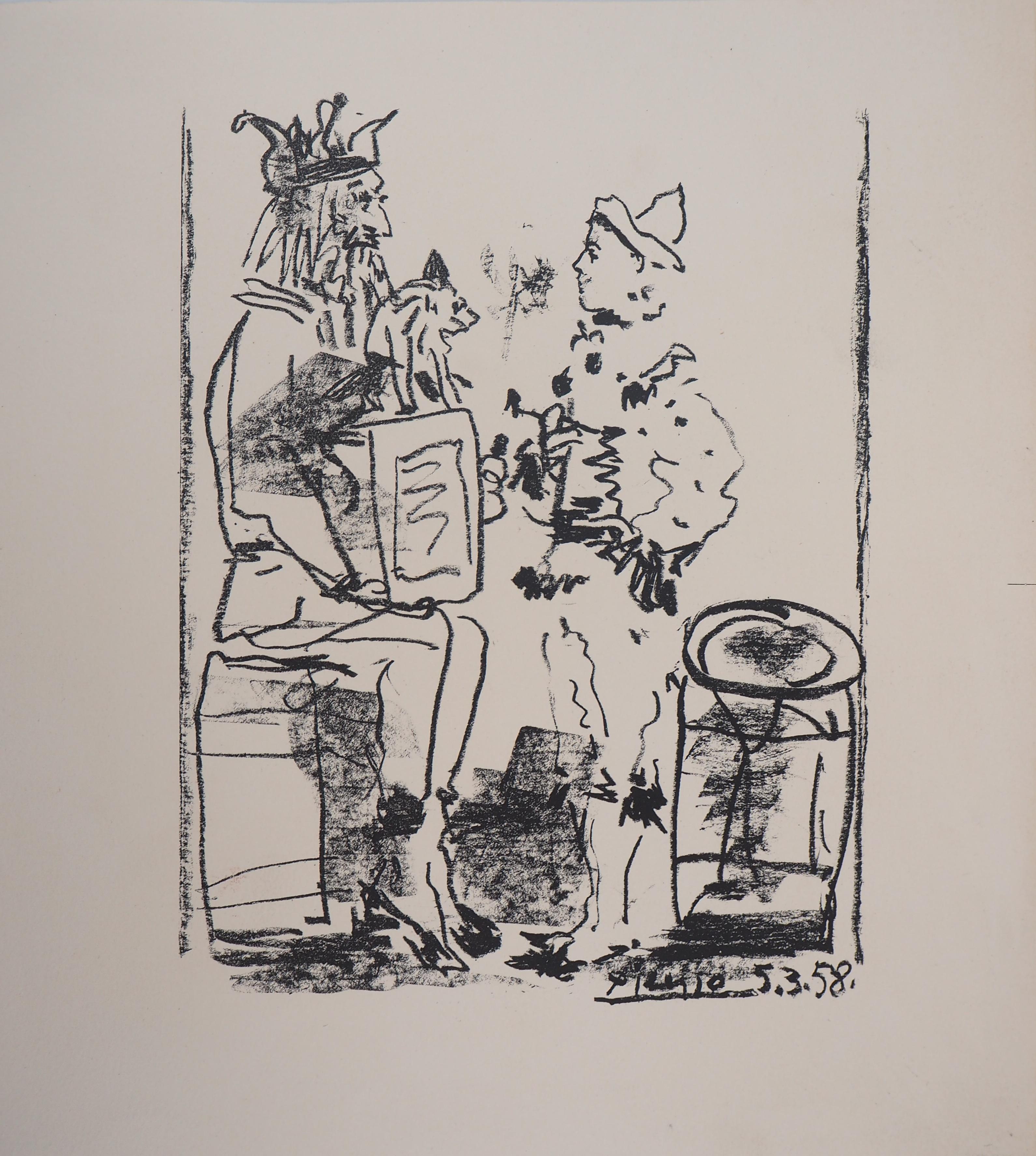 Pablo Picasso Figurative Print - The Tumblers - Original lithograph (Bloch #855 / Mourlot #285)