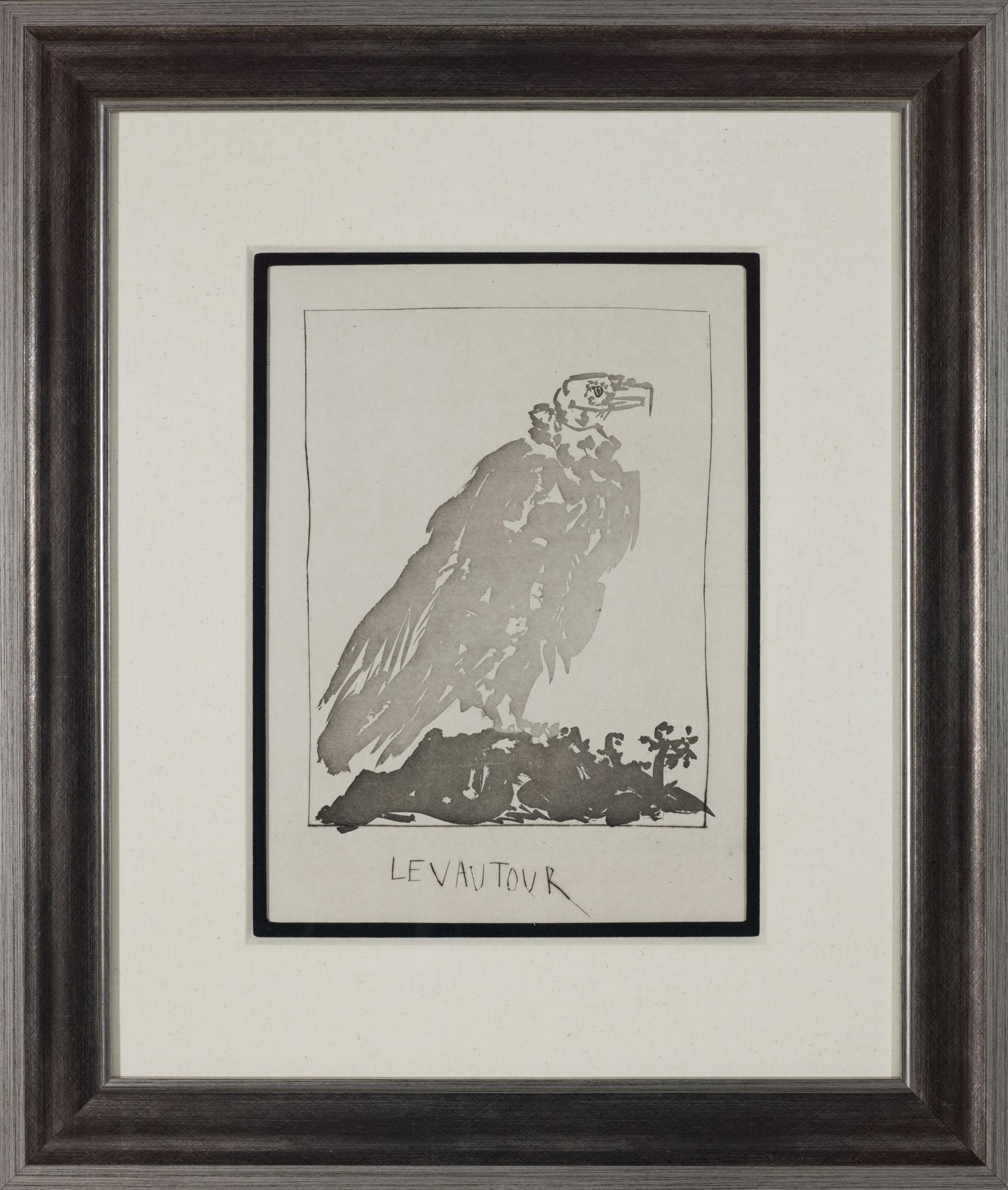 The Vulture. 1942 (Histoire Naturelle - Textes de Buffon, I. B. 341) - Moderne Print par Pablo Picasso