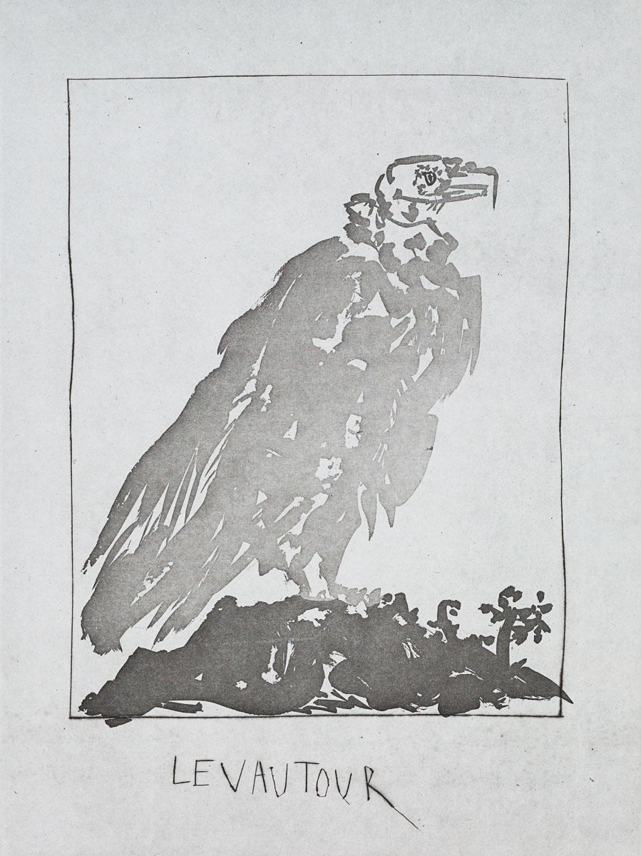 The Vulture. 1942 (Histoire Naturelle - Textes de Buffon, B.341) - Print by Pablo Picasso