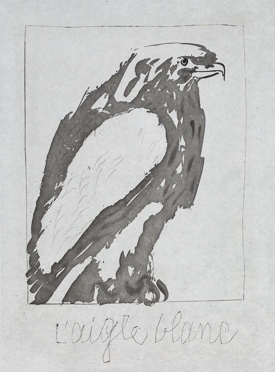 Pablo Picasso Animal Print - The White Eagle, 1942 (Histoire Naturelle - Textes de Buffon, B.340)