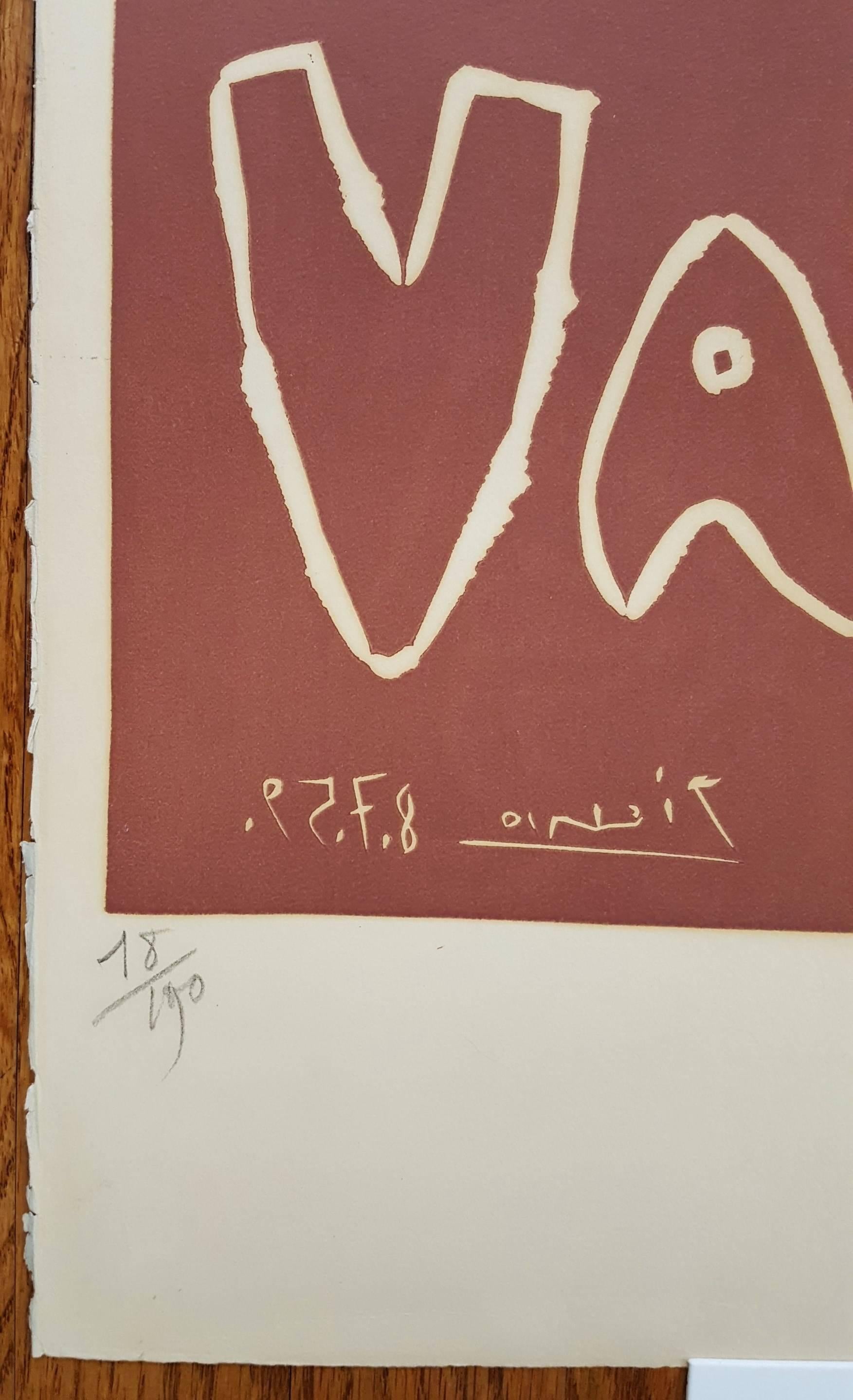 Toros und Vallauris (Kubismus), Print, von Pablo Picasso