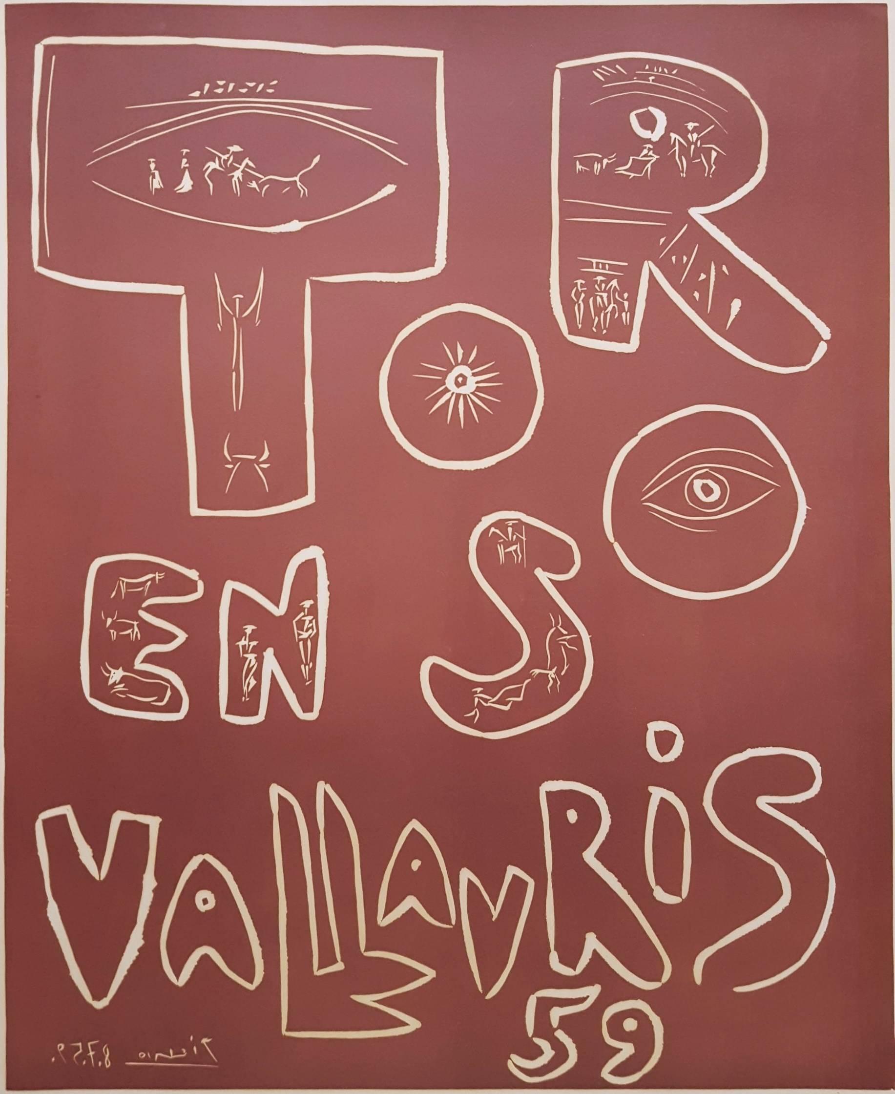 Pablo Picasso Animal Print - Toros en Vallauris