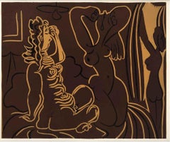 Trois femmes au réveil - Grabados al Linóleo, 1963