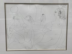 Turkish Bath -  lithograph from Pablo Picasso, nude bather
