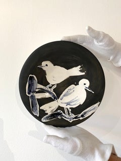 Two birds, Pablo Picasso, 1960's, Plate, Animals, Sculpture, Design, Ceramic