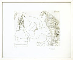 Untitled, 21.9.68.IV. - Original b/w Etching by Pablo Picasso - 1968