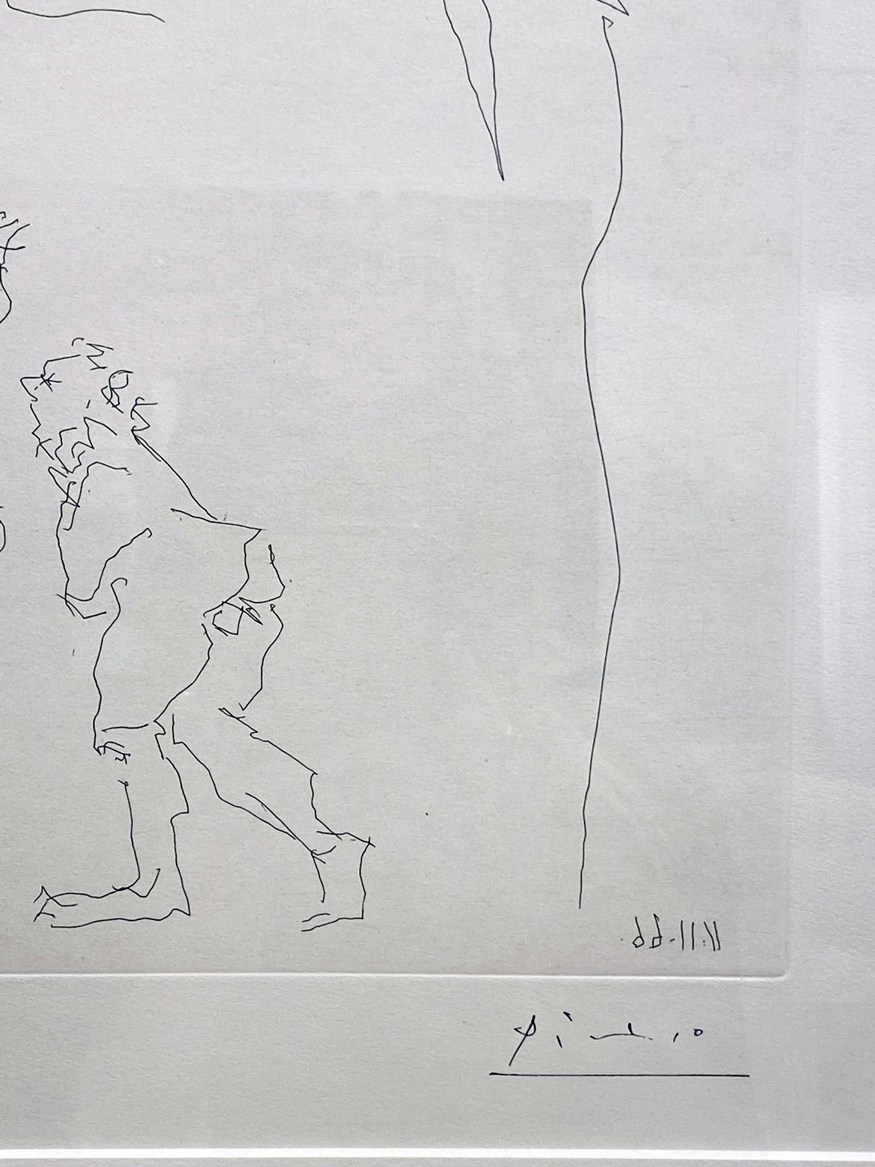 Artist:  Picasso, Pablo
Title:  Untitled (Bloch 1407)
Date:  1966
Medium:  Etching
Unframed Dimensions:  12.6