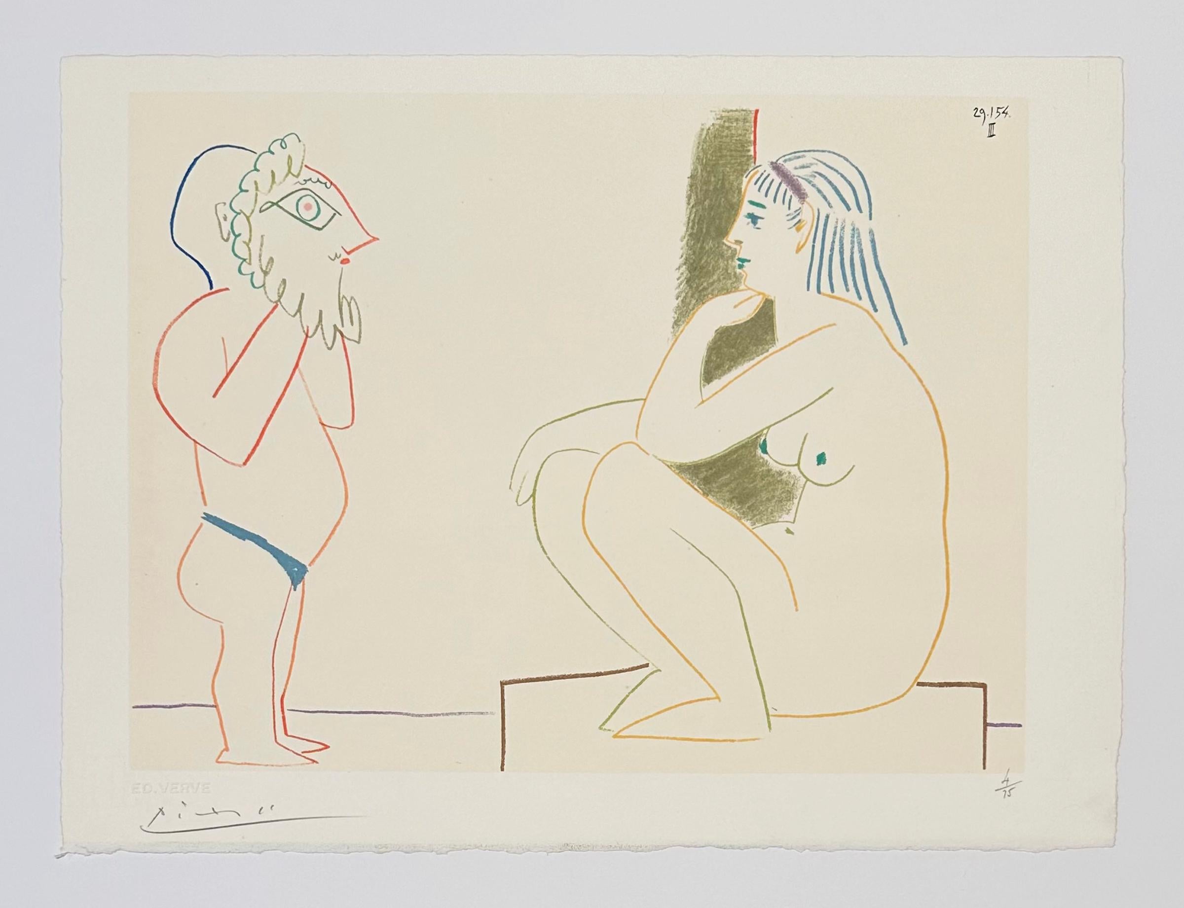 Untitled from La Comédie Humaine (Suite de 15 Dessins de Picasso, Verve 29-30) 2