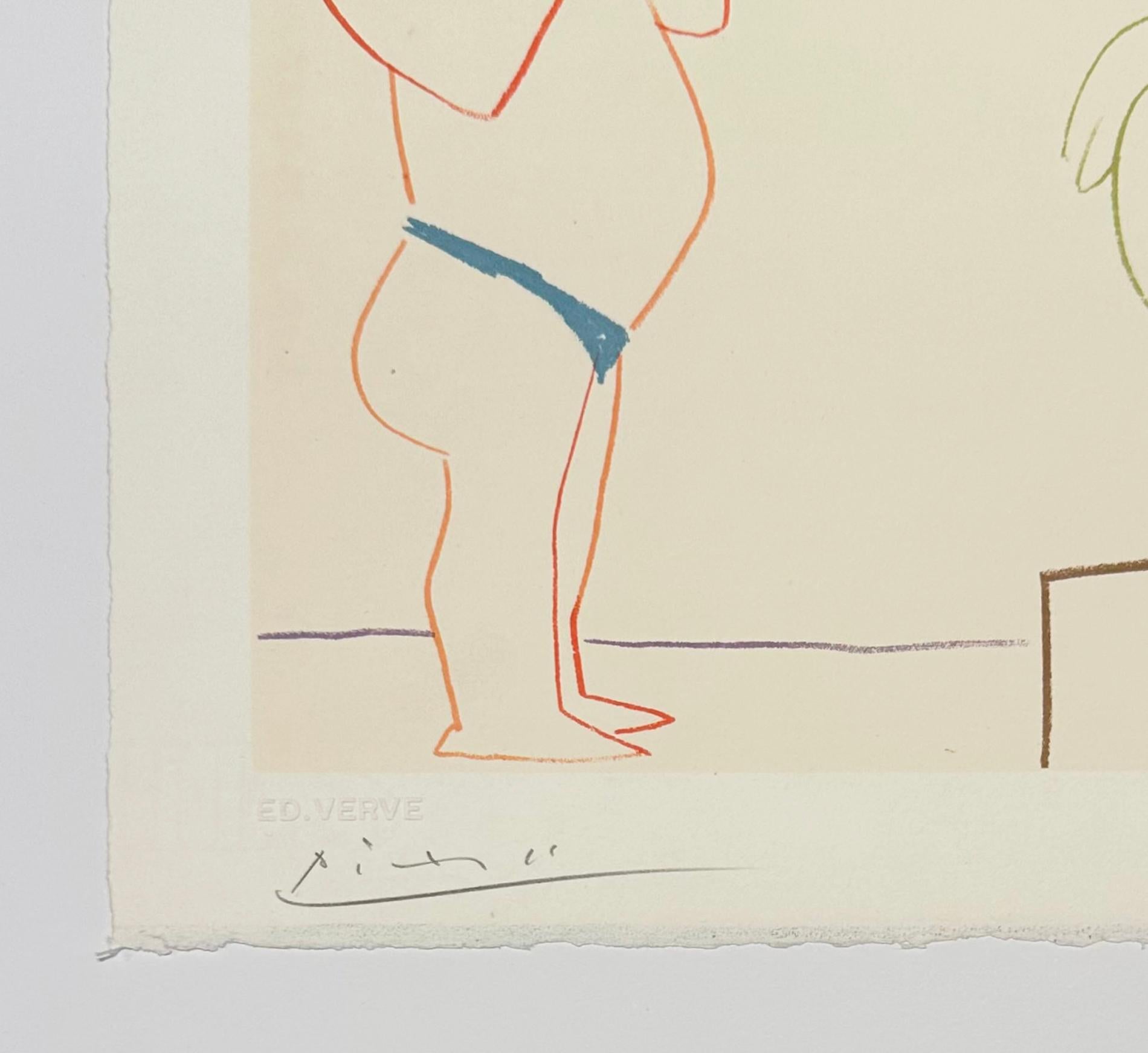 Untitled from La Comédie Humaine (Suite de 15 Dessins de Picasso, Verve 29-30) - Modern Print by Pablo Picasso
