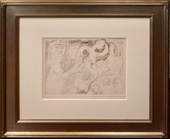 „Untitled Men and Women“, 12" x 15", Lithografie, Pablo Picasso zugeschrieben