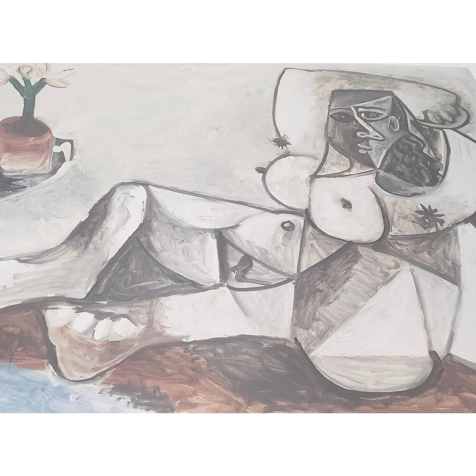 Cartel Vintage a Gran Escala de la Exposición de Picasso 
