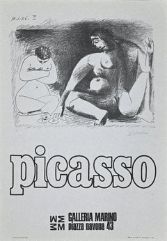 Vintage Picasso's Exhibition Poster - Offset Print - 1976