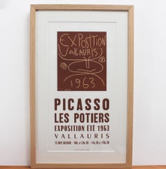 Vintage Vallauris Ceramics Poster by Pablo Picasso and Arnéra Printers (1963)