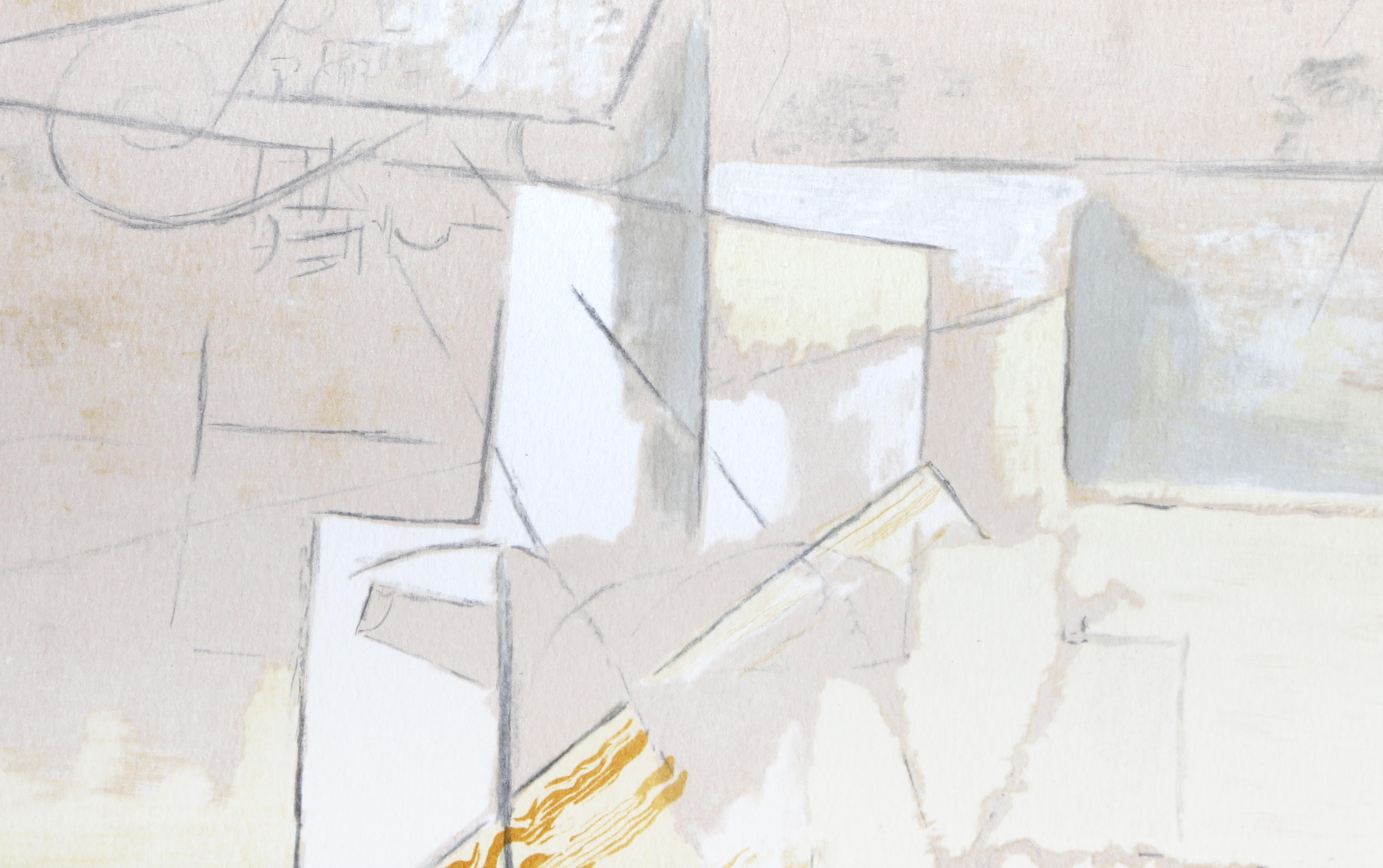 Violon, Framed Cubist Lithograph by Pablo Picasso For Sale 2
