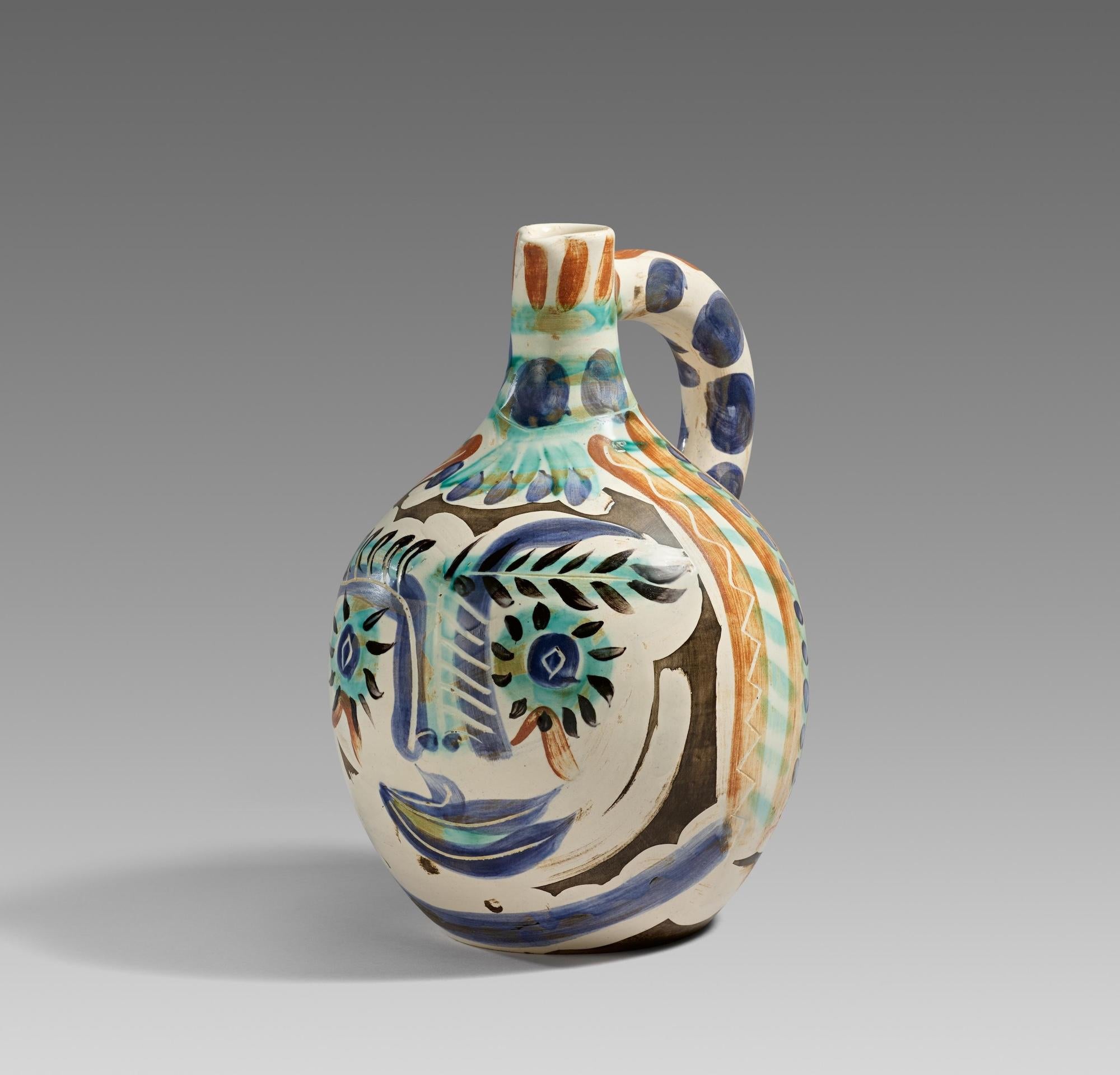 Visage aux yeux rieurs (A.R. 608), Pablo Picasso, Design, Ceramic, Madoura