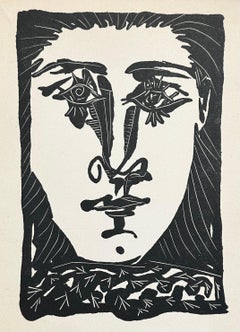 Pablo Picasso Visage de Dora Maar, 1942 Original etching. Bibl. Bloch 360.