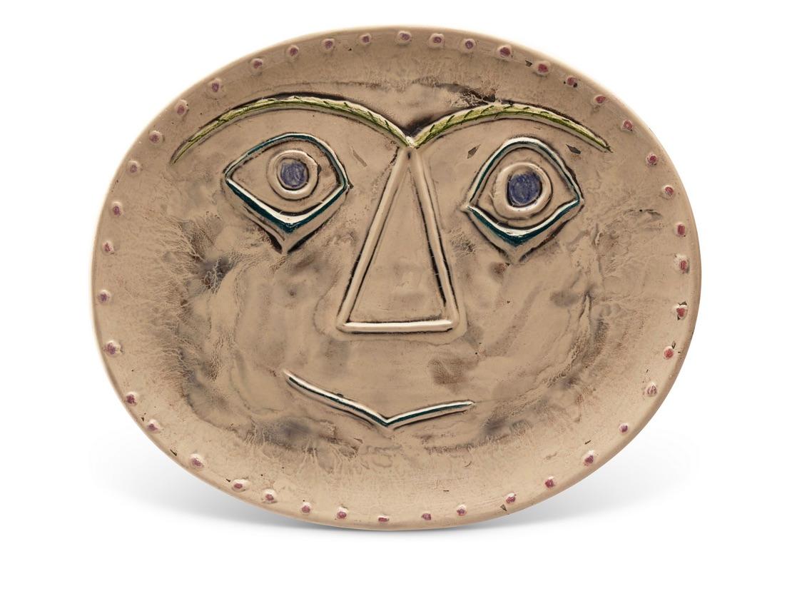 Visage géométrique (A.R. 357), Pablo Picasso, Design, Ceramic, Madoura