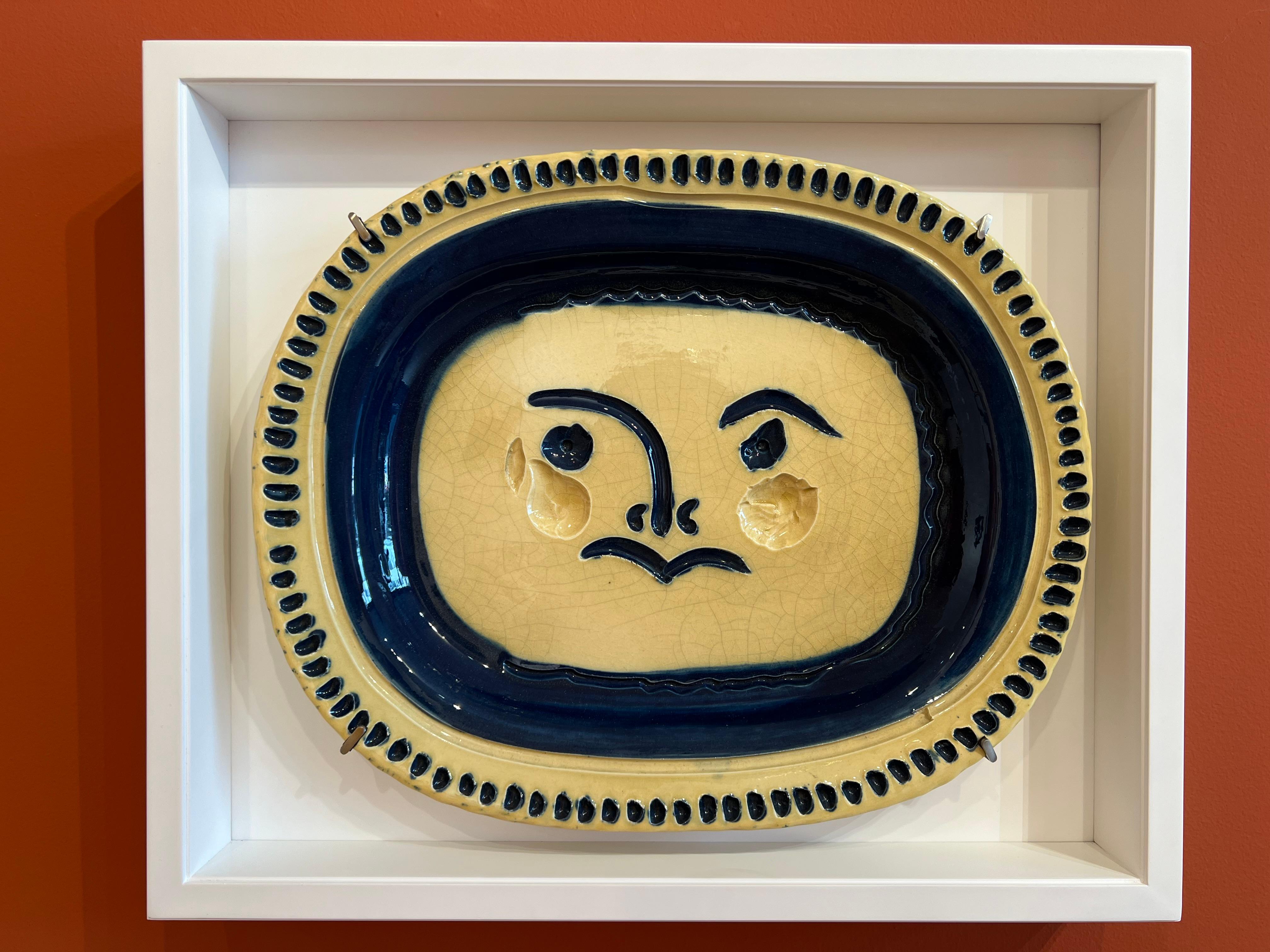 Visage gravé (A.R. 29), Pablo Picasso, Design, Céramique, Madoura en vente 1