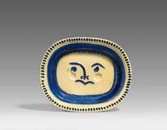 Visage gravé (A.R. 29), Pablo Picasso, Design, Ceramic, Madoura